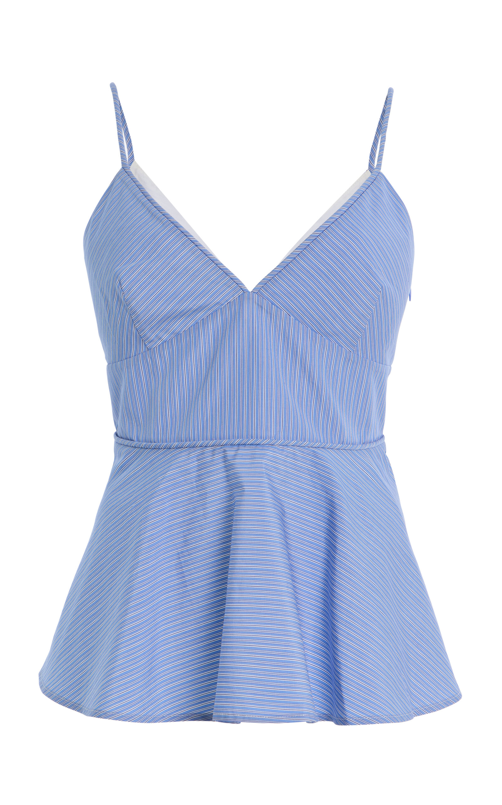 Co Striped Poplin Top - Women's Clothing