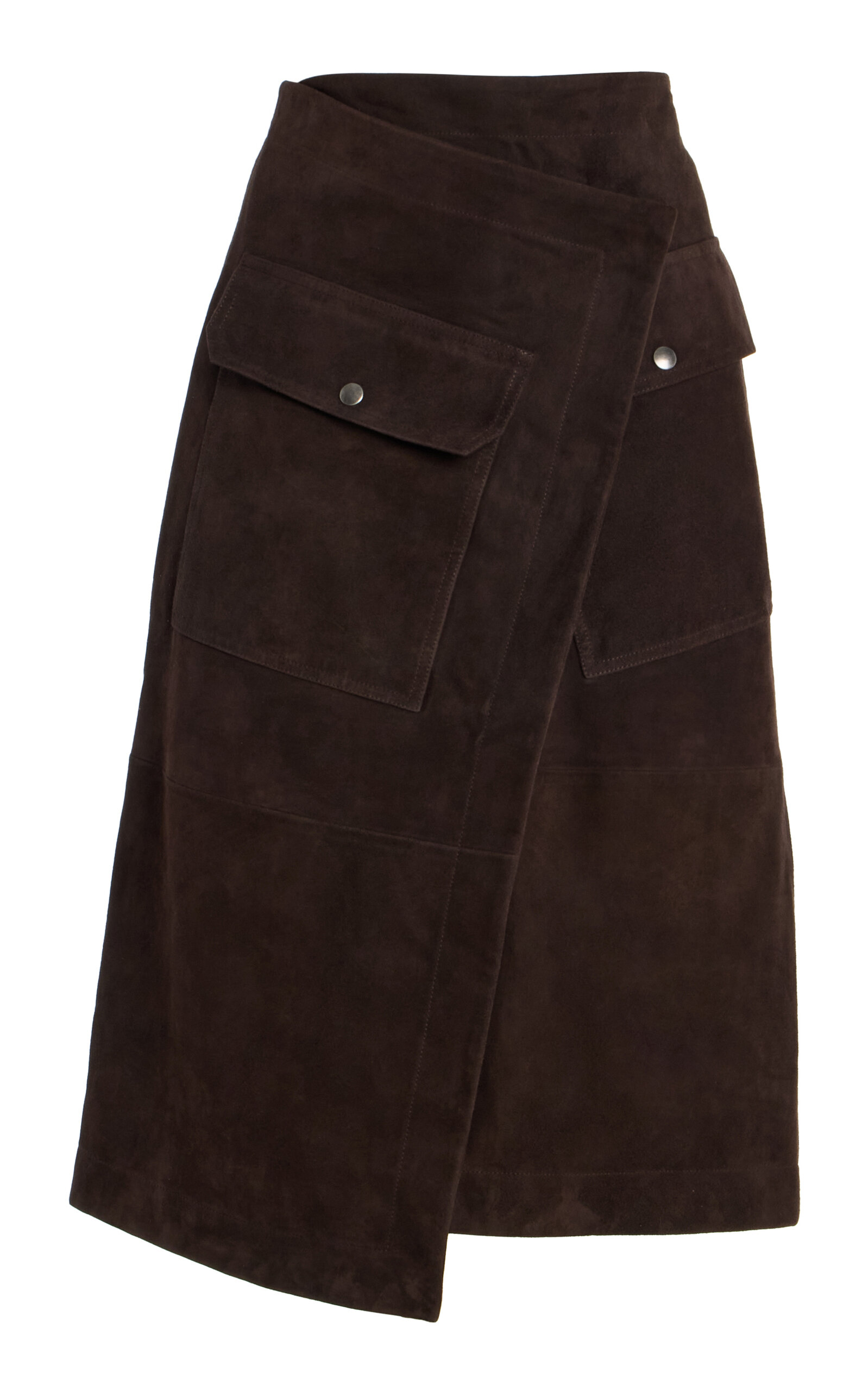 Suede Wrap Skirt