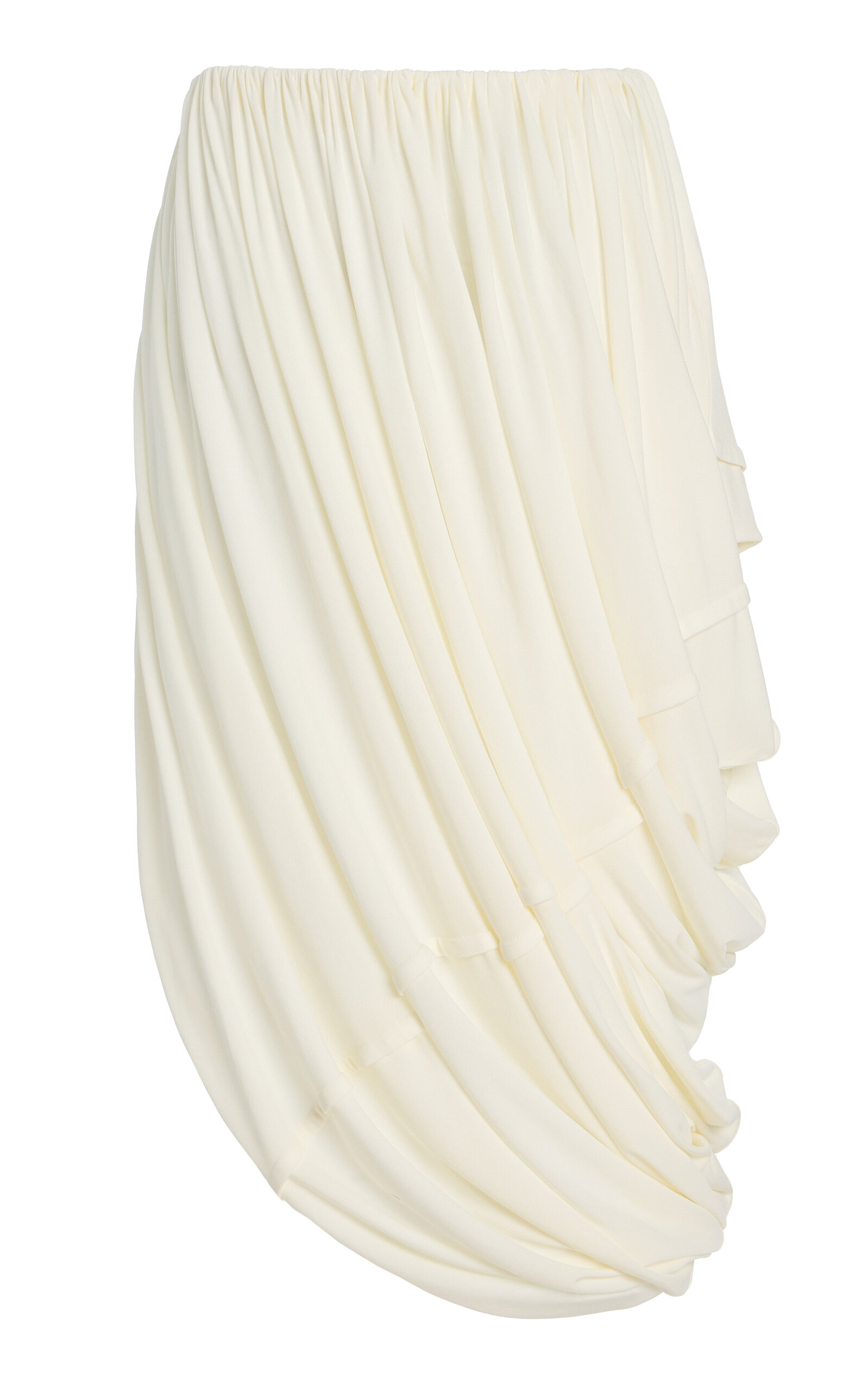 Co Draped Stretch-jersey Midi Skirt In Neutral