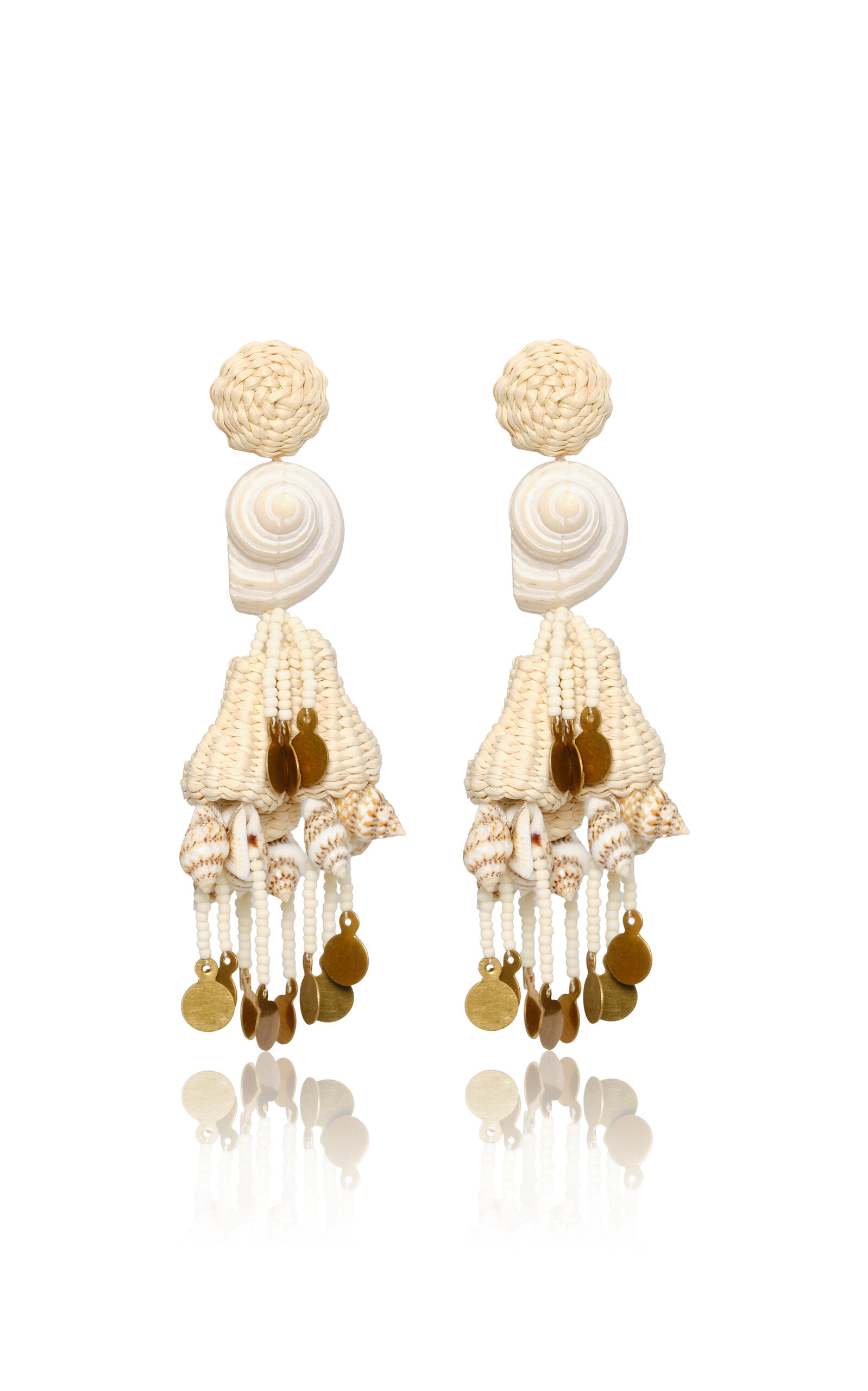 JOHANNA ORTIZ SERENADE IN SWIM SHELL EARRINGS