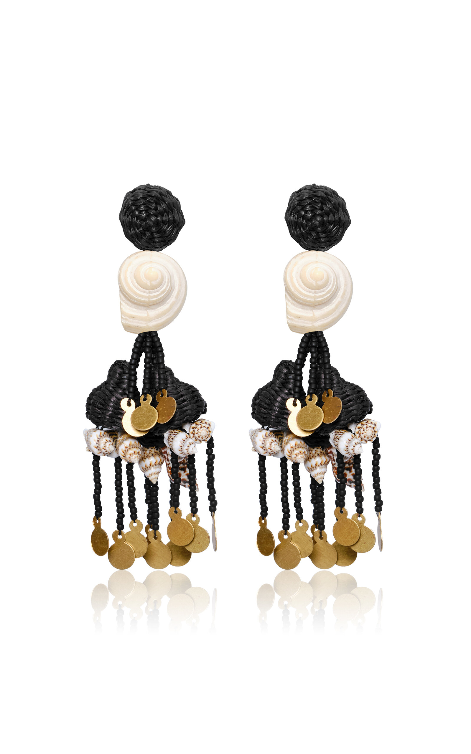 JOHANNA ORTIZ SERENADE IN SWIM SHELL EARRINGS