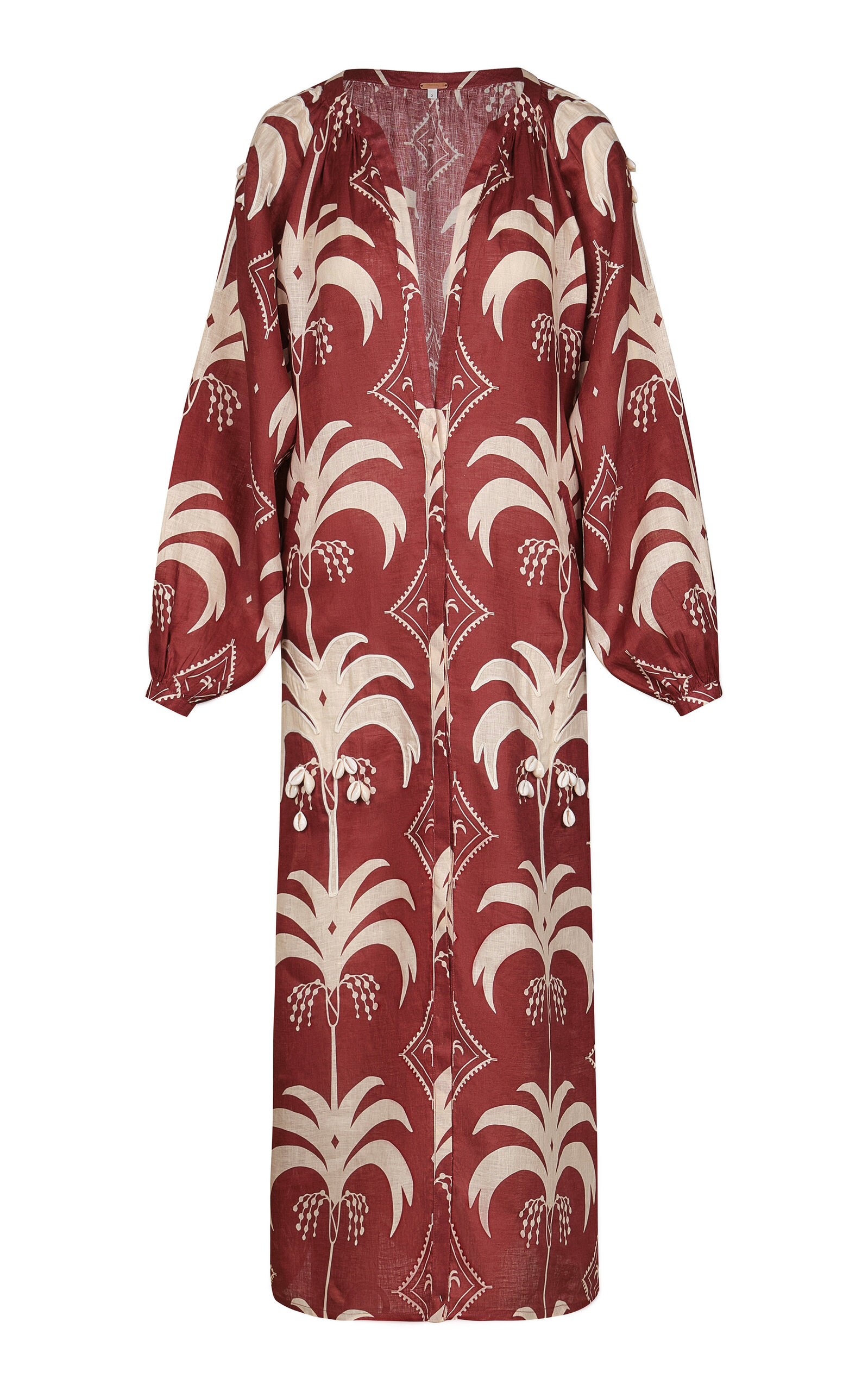 JOHANNA ORTIZ WEAVING WAVES PRINTED LINEN TUNIC