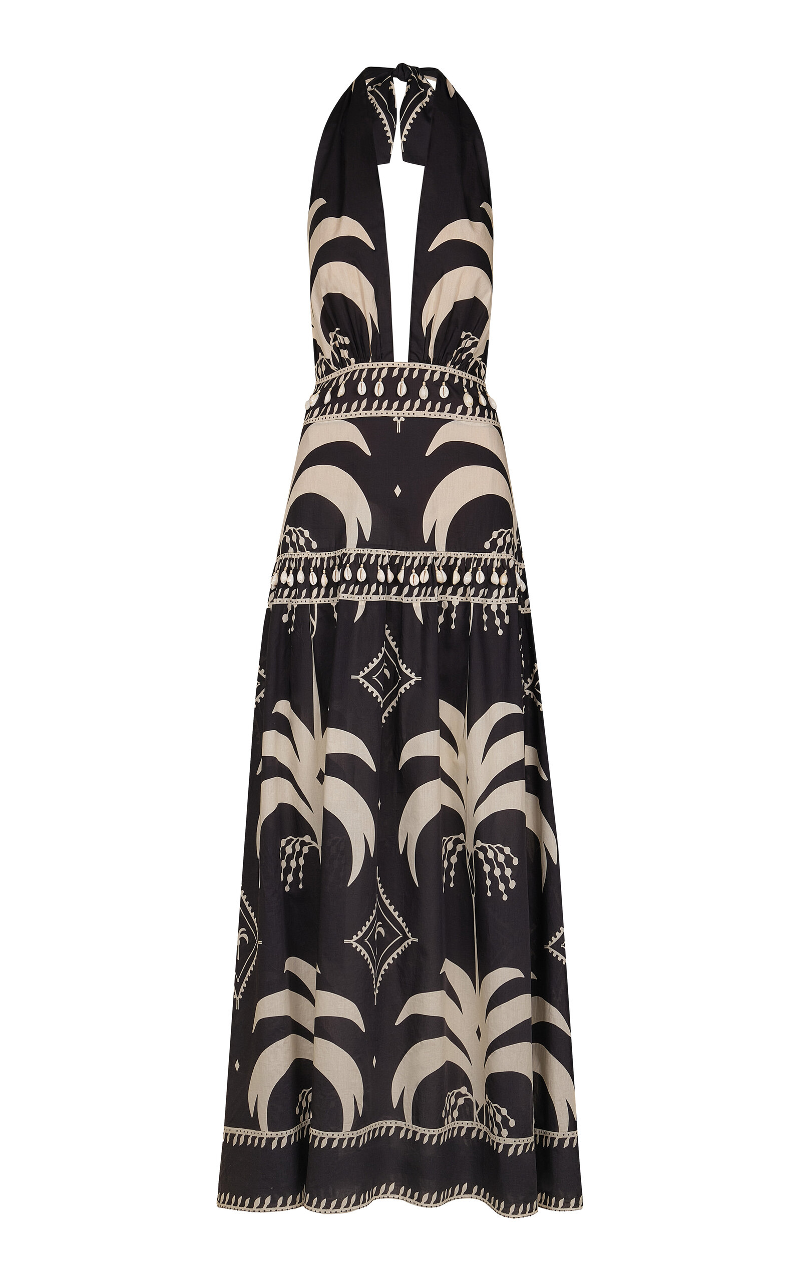 Johanna Ortiz Latin Rhythms Printed Cotton Poplin Maxi Dress