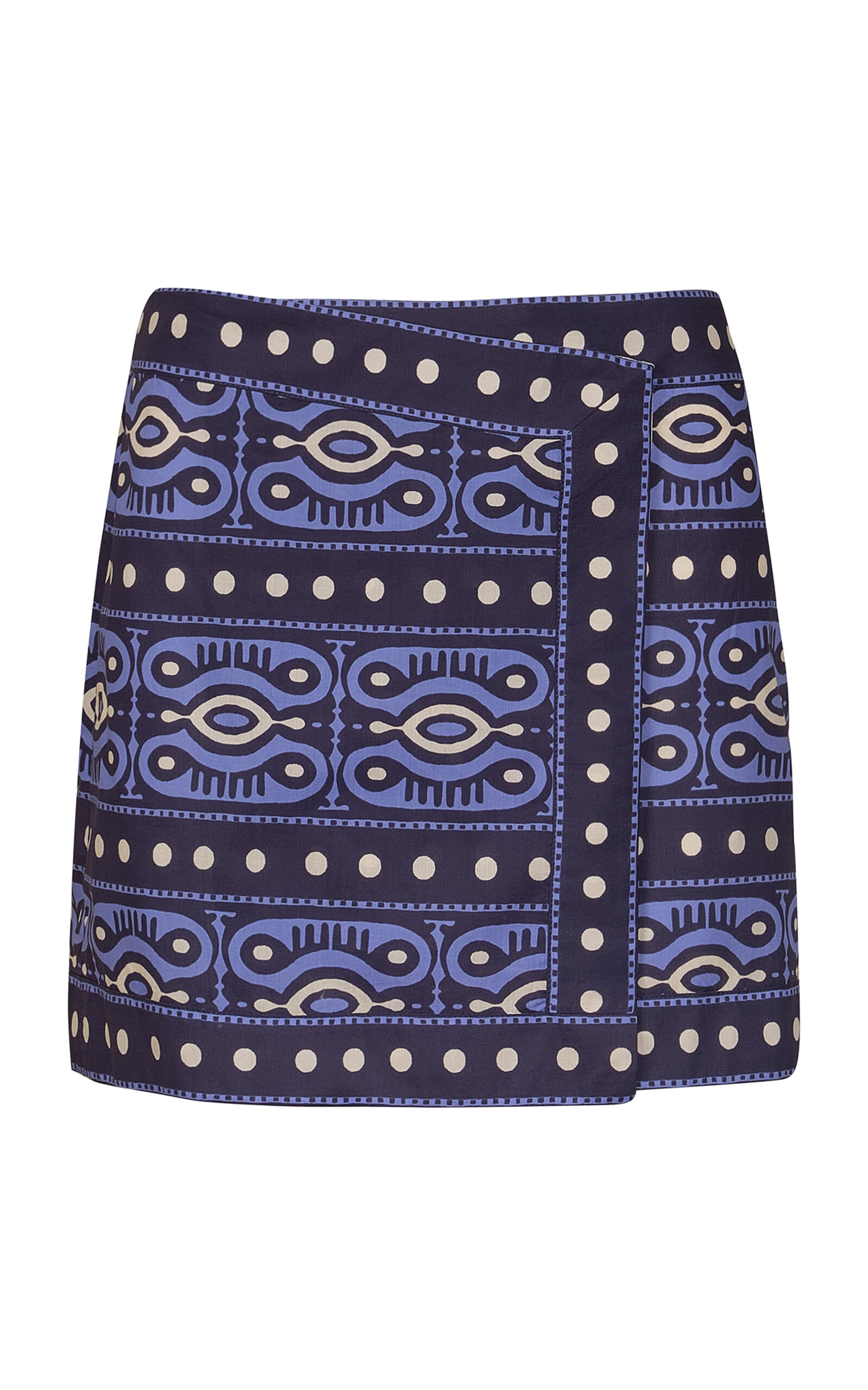 Johanna Ortiz Hunting Roots Patterned Cotton Mini Skirt