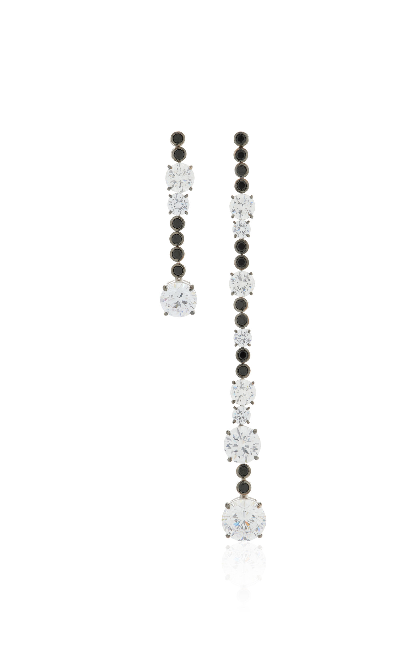 Anabela Chan - Garden & Time Morse Code 18K White Gold Diamond Earrings - White - OS - Moda Operandi - Gifts For Her