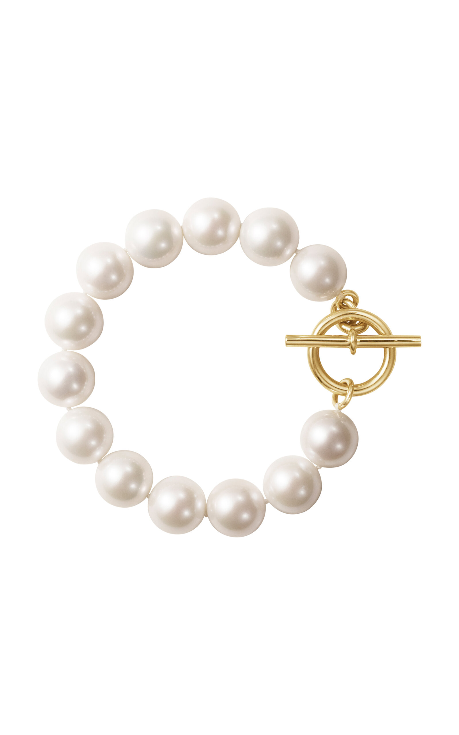 Sophie Bille Brahe La Belle Perle 14k Yellow Gold Bracelet In Neutral