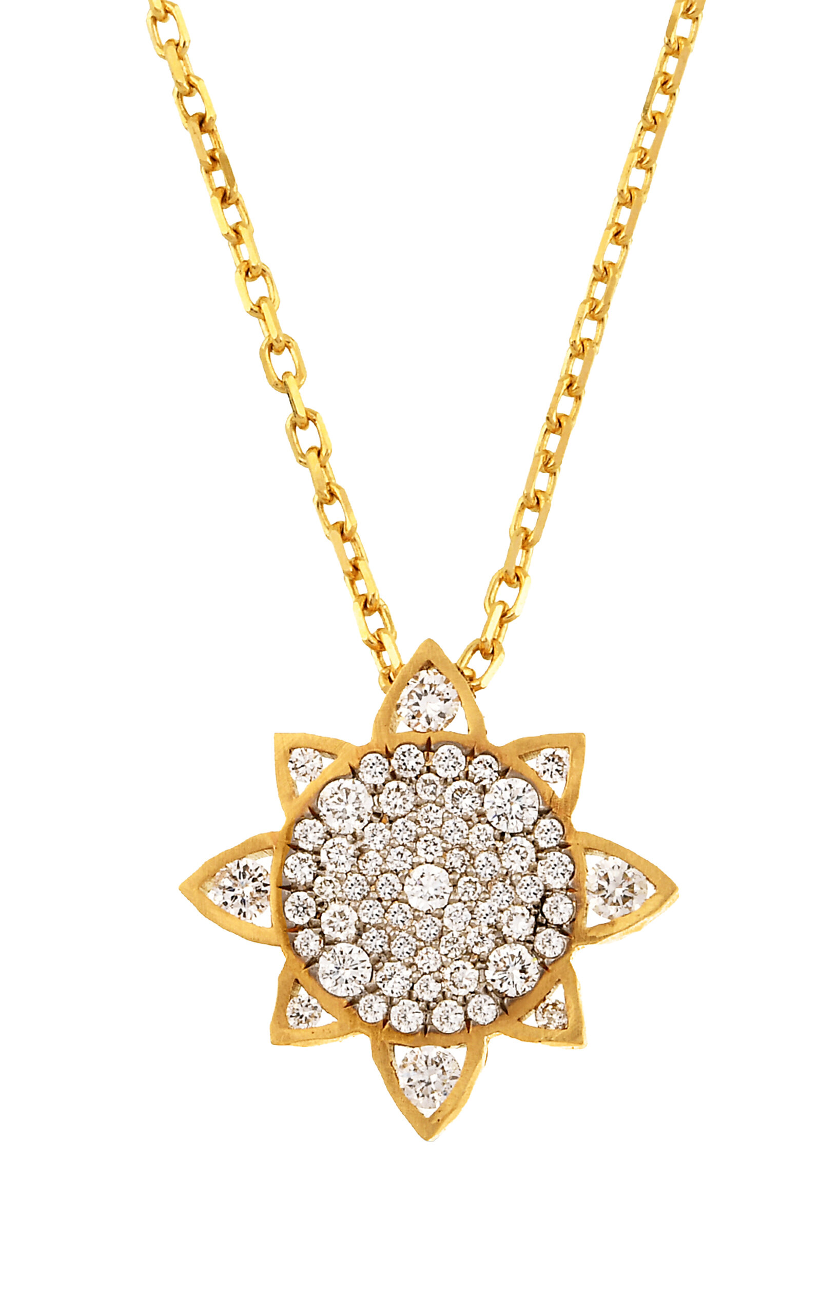 18k Yellow Gold The Diamond Solaris Pendant