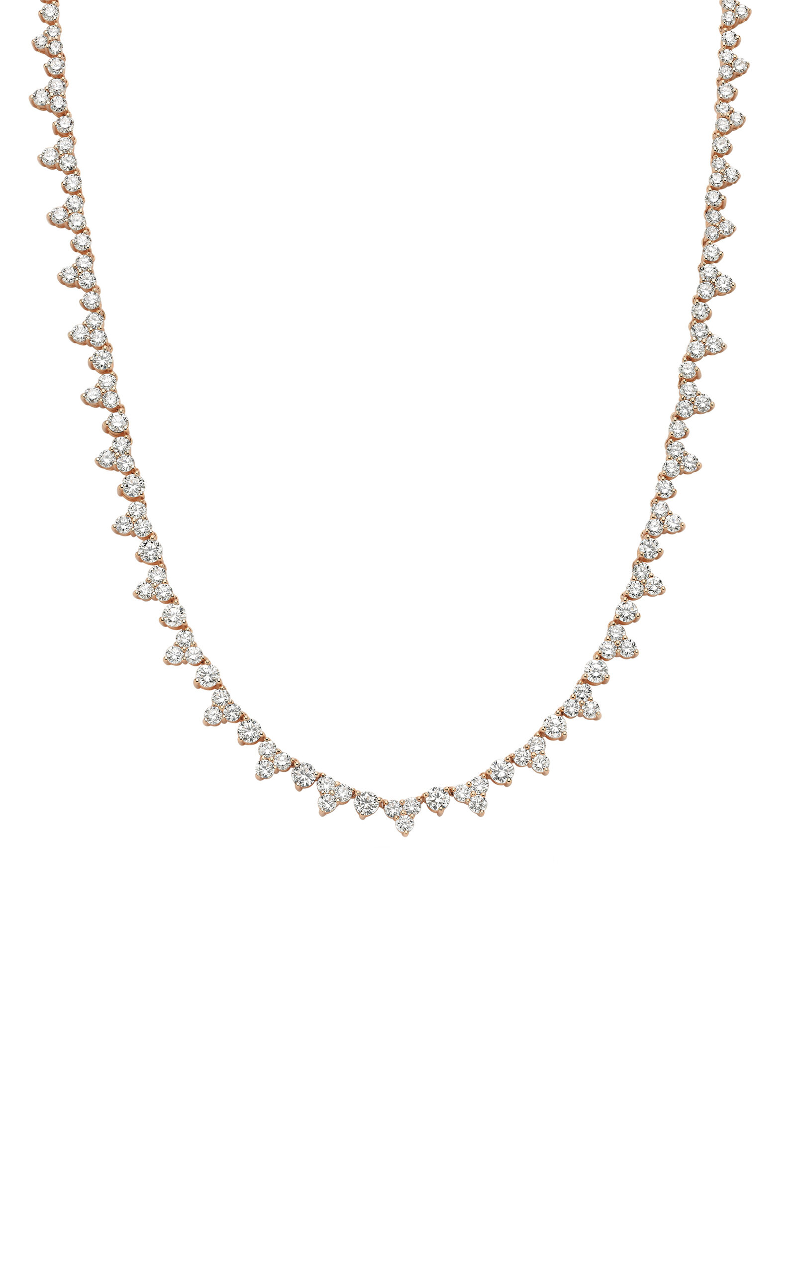 18k Yellow Gold The Ray of Light Diamond Tennis Necklace