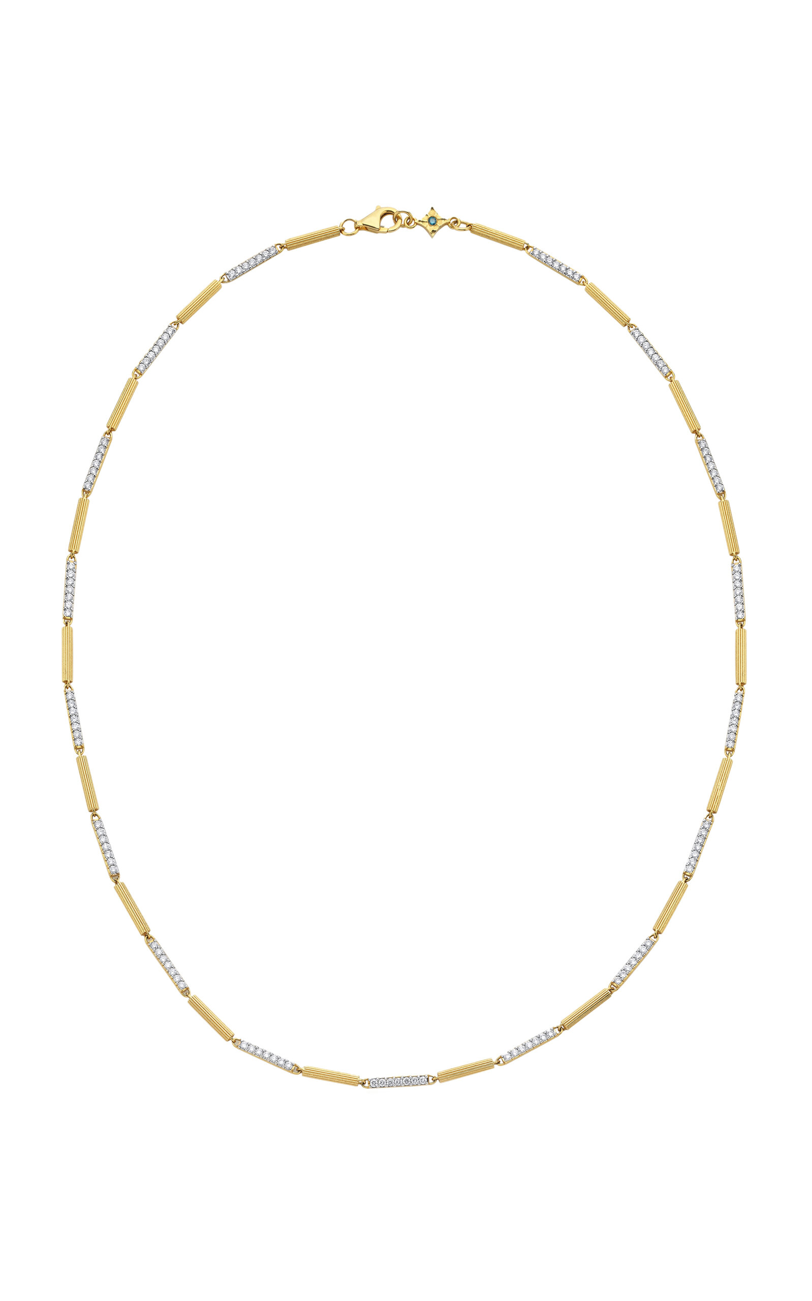 Shop Mirel Fine Jewelry 18k Yellow Gold The Major Diamond Bezant Chain(21.26")