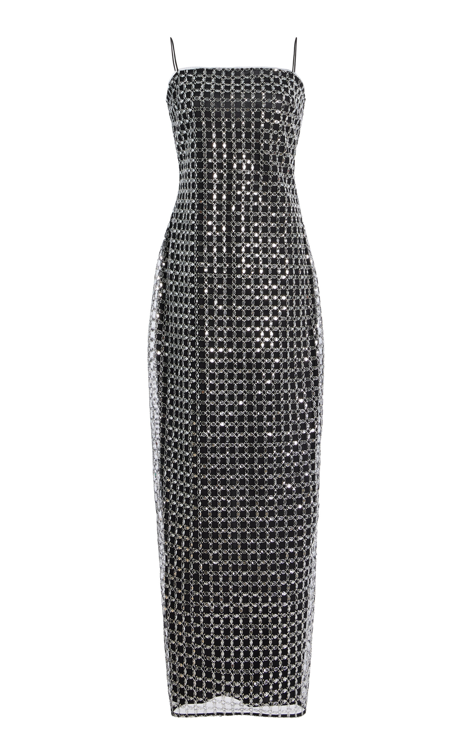 ROTATE Beaded Maxi Slip Dress