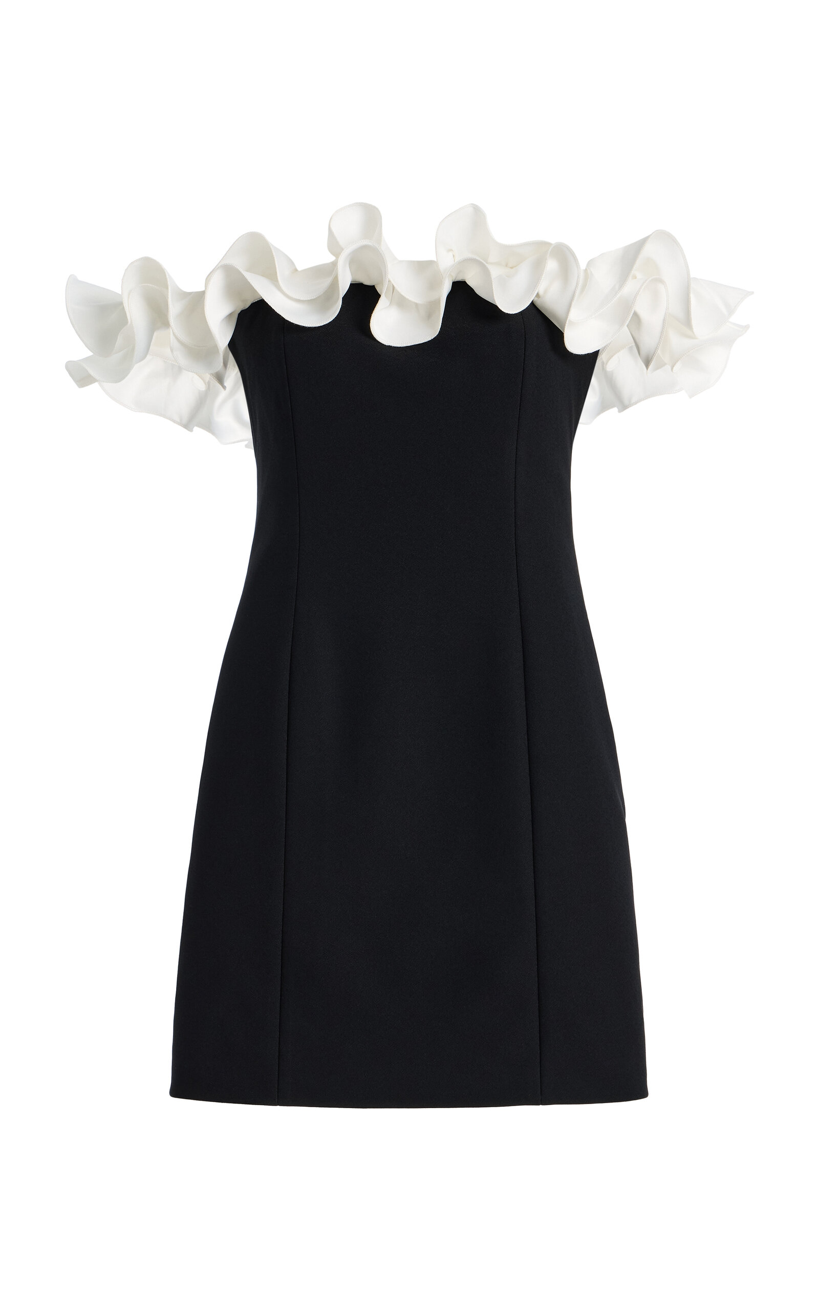 ROTATE Ruffle-Trimmed Crepe Mini Dress - Moda Operandi
