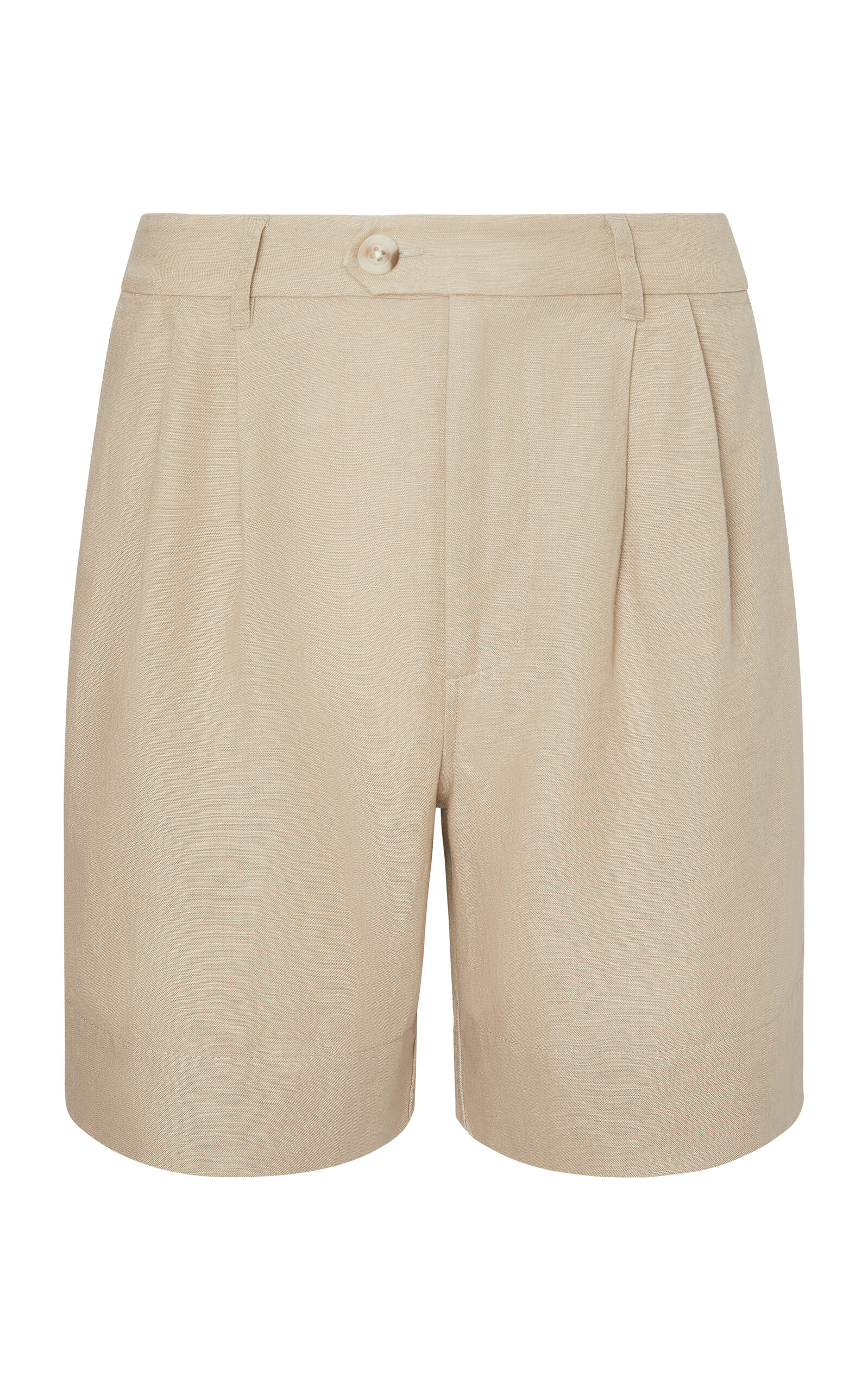 Air Linen Pleated Bermuda Short