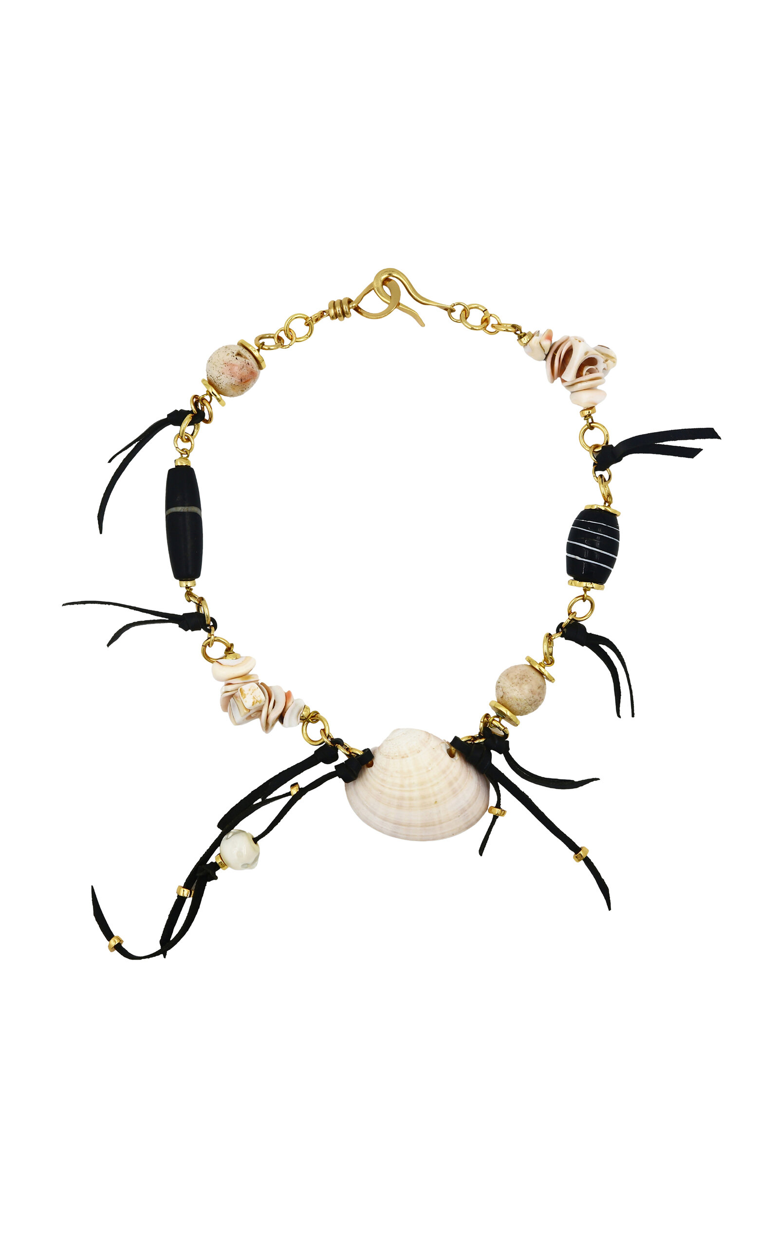 Terra Seashell and Vintage Beads Necklace