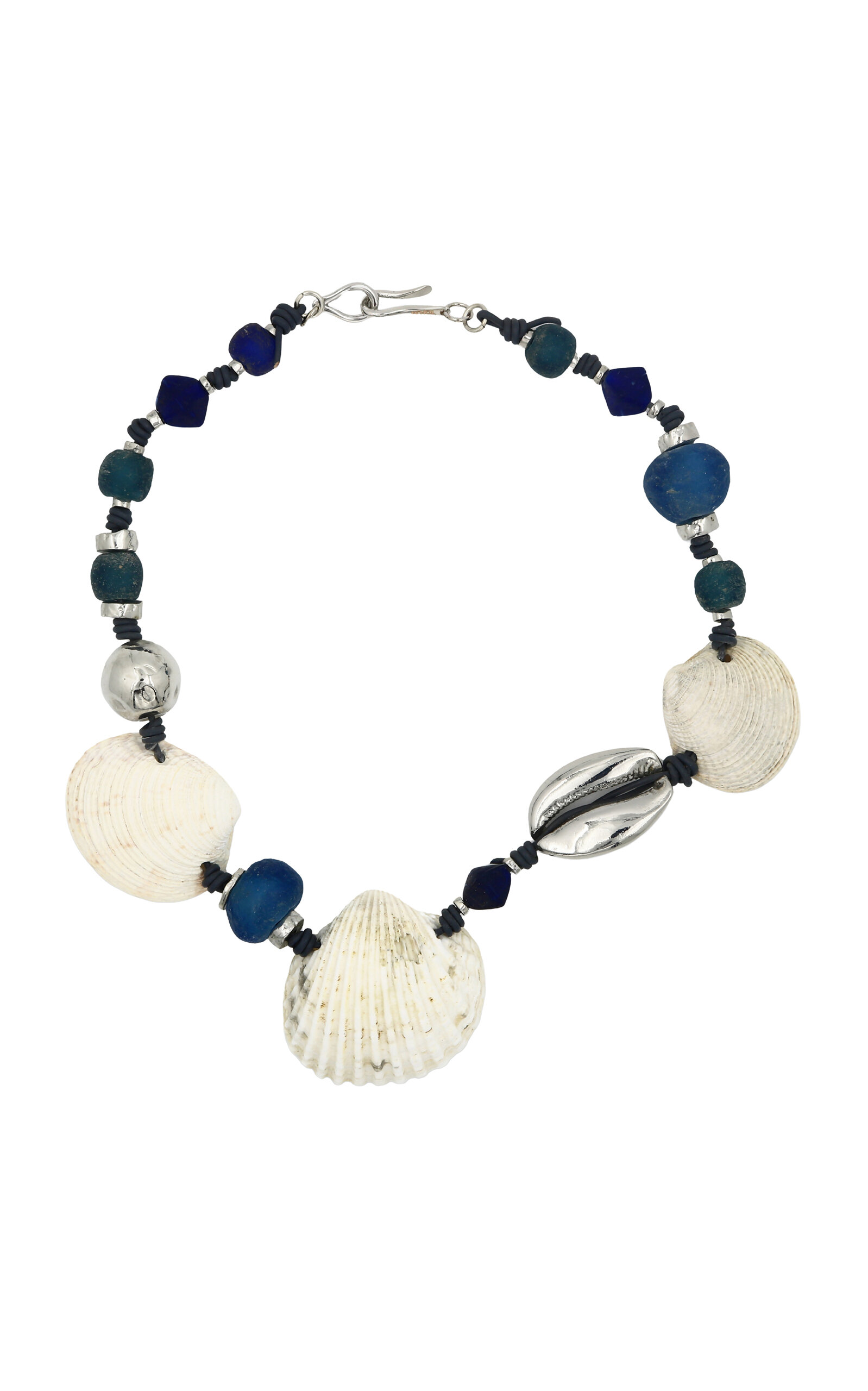 Terra Seashell and Vintage Beads Necklace