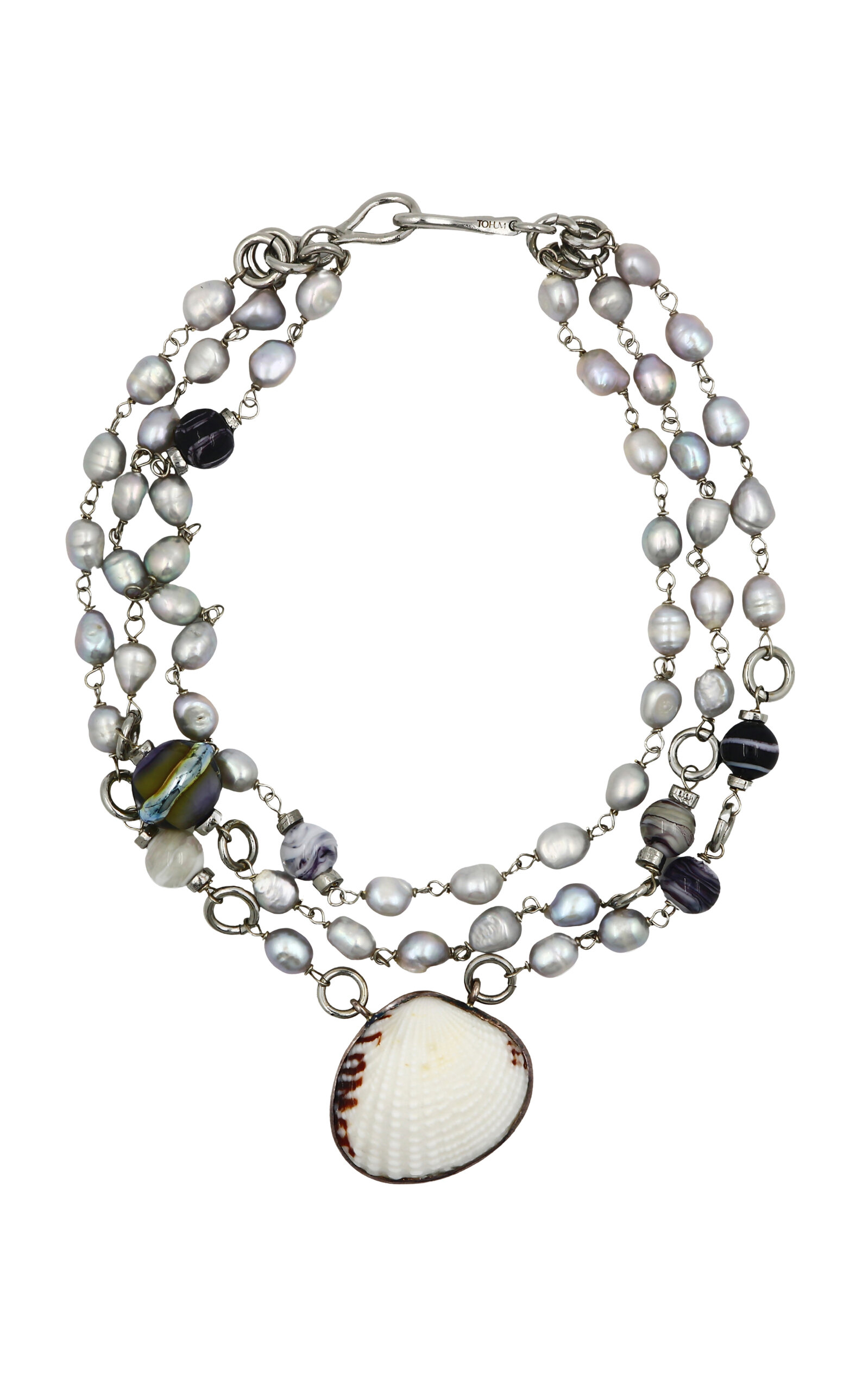 Terra Seashell and Glass Beads Necklace