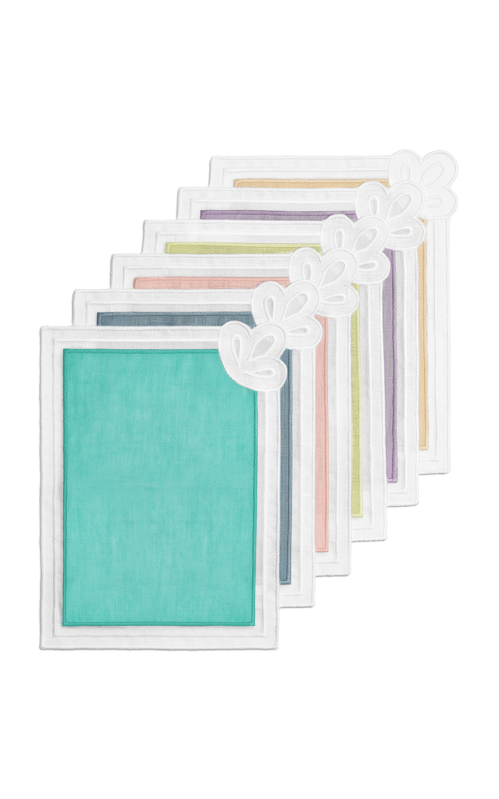 Tiffany & Co Set-of-six Essentials Linen Cocktail Napkins In Multi