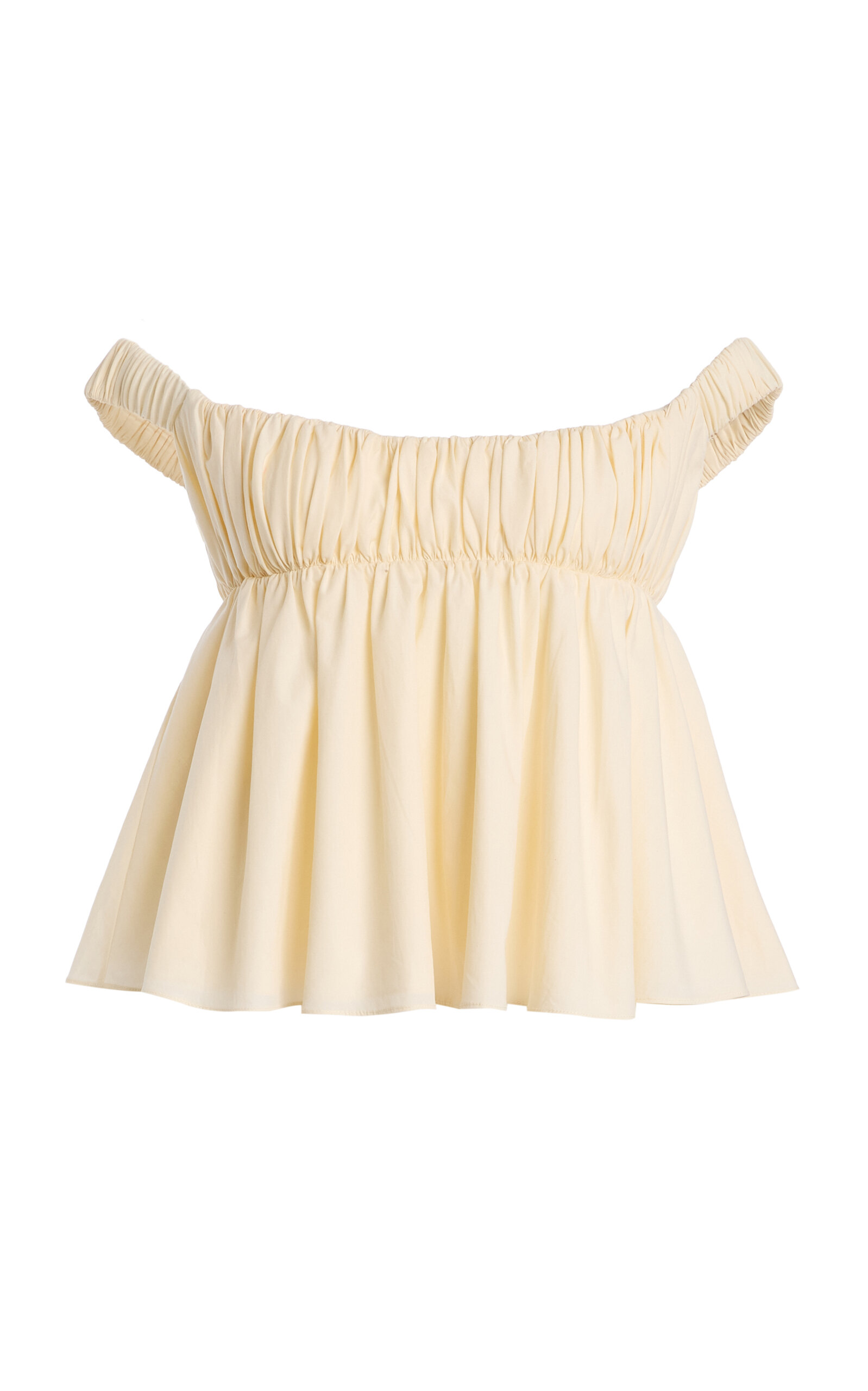Tae Park Cotton Babydoll Top In White