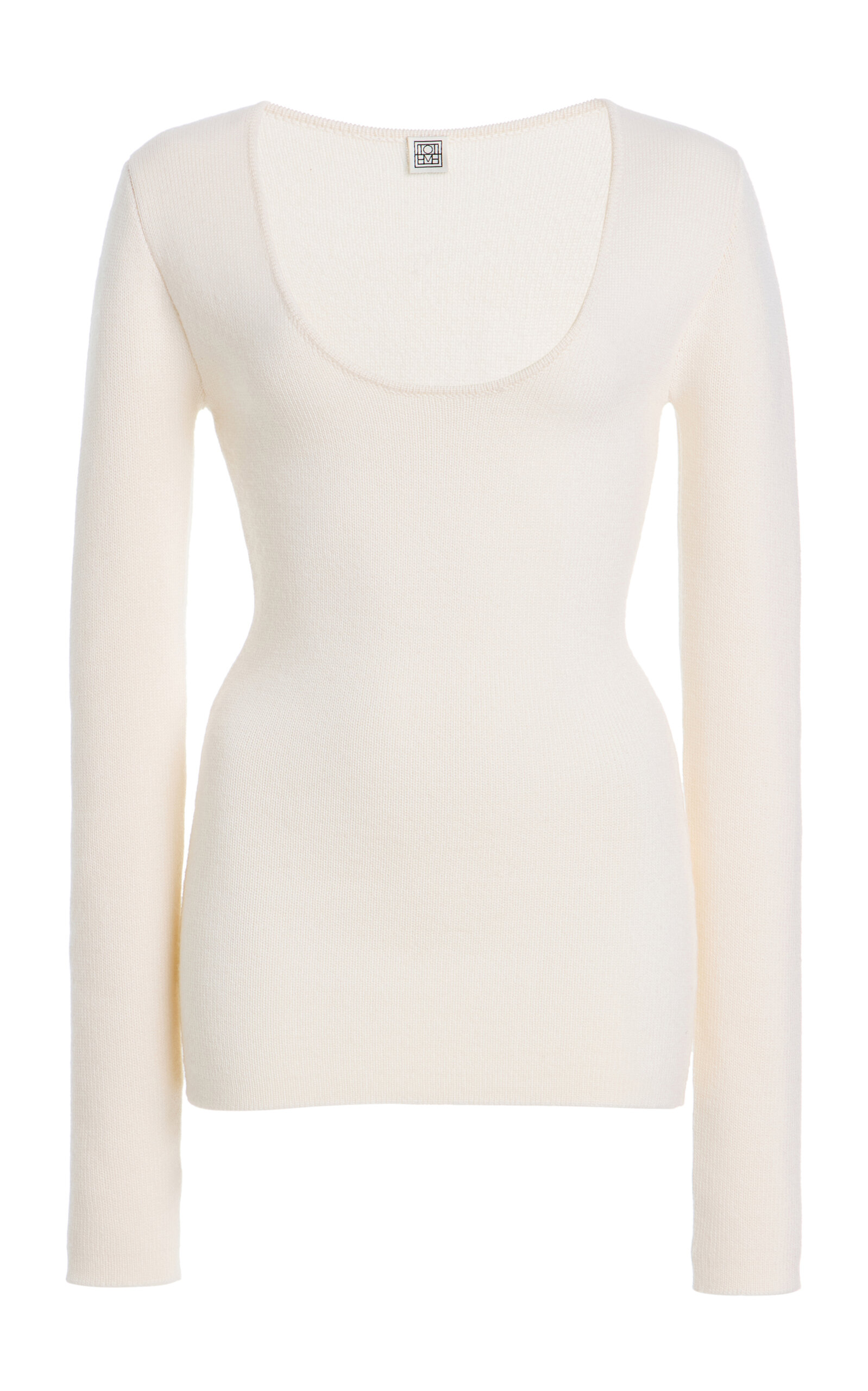 Totême Merino Wool-blend Top In White