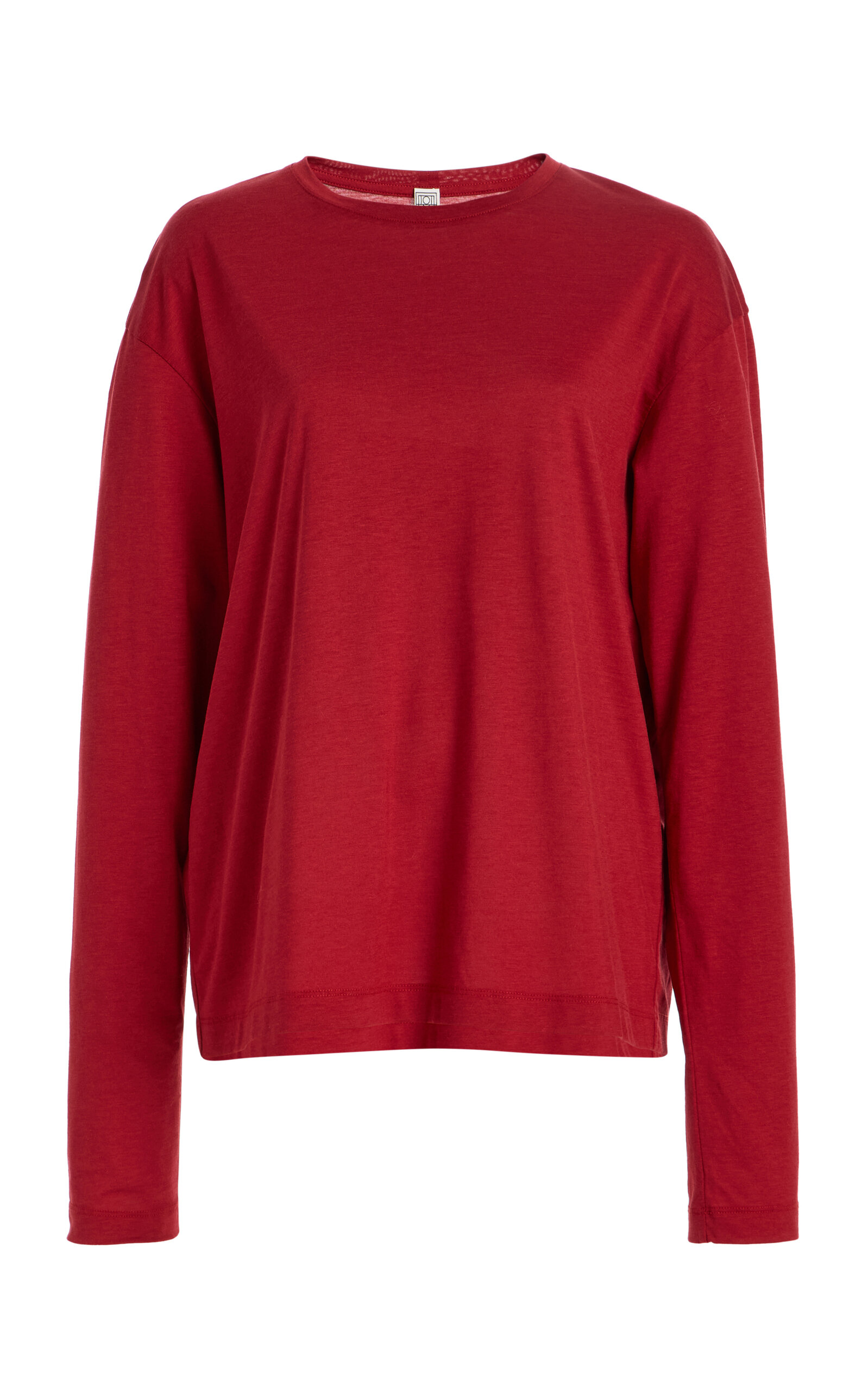 Totême Lyocell-cotton Top In Red