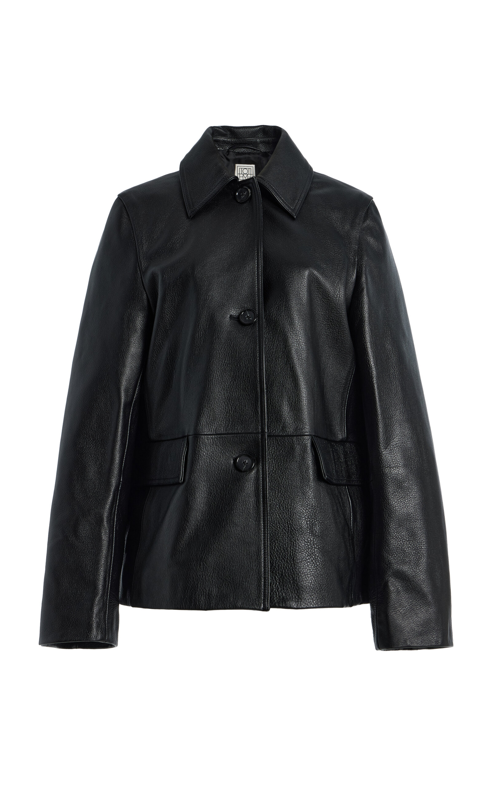 Toteme Grained Leather Jacket