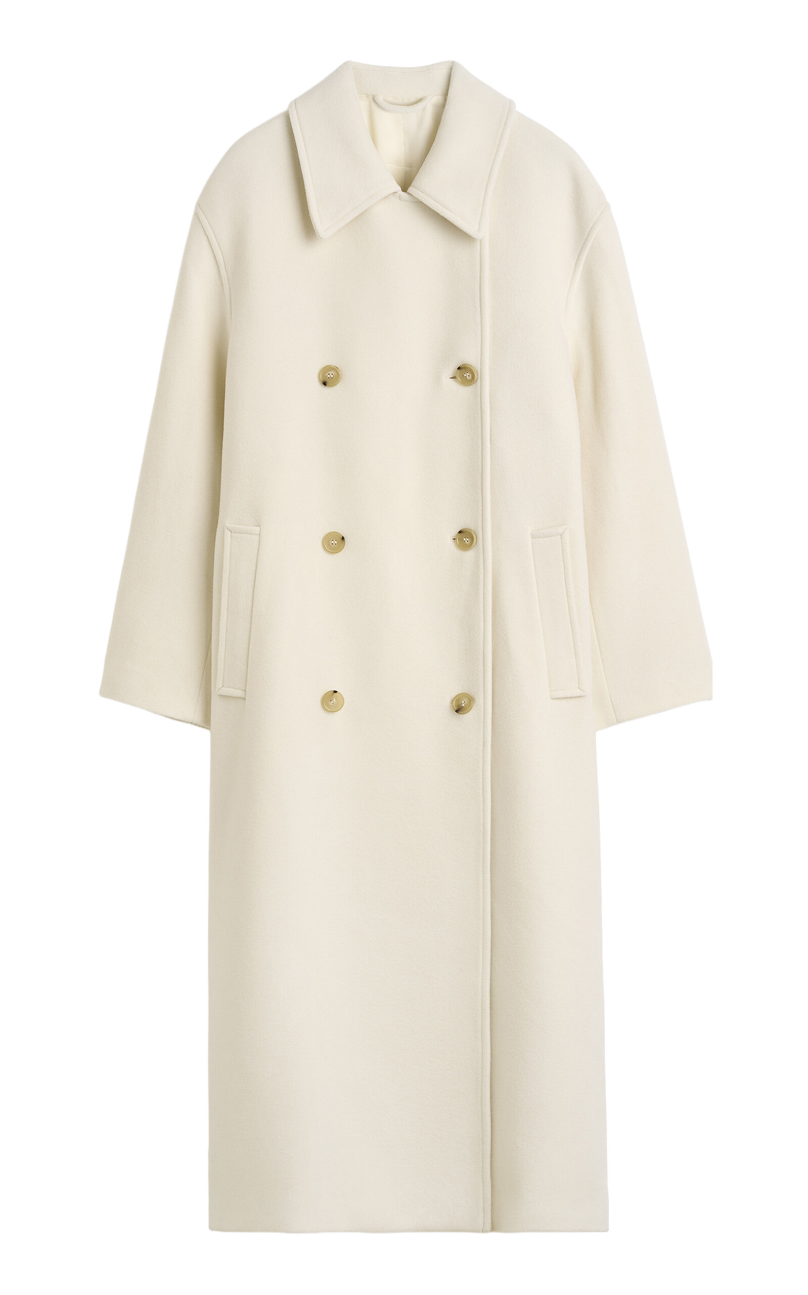 Totême Shield Wool-blend Coat In White