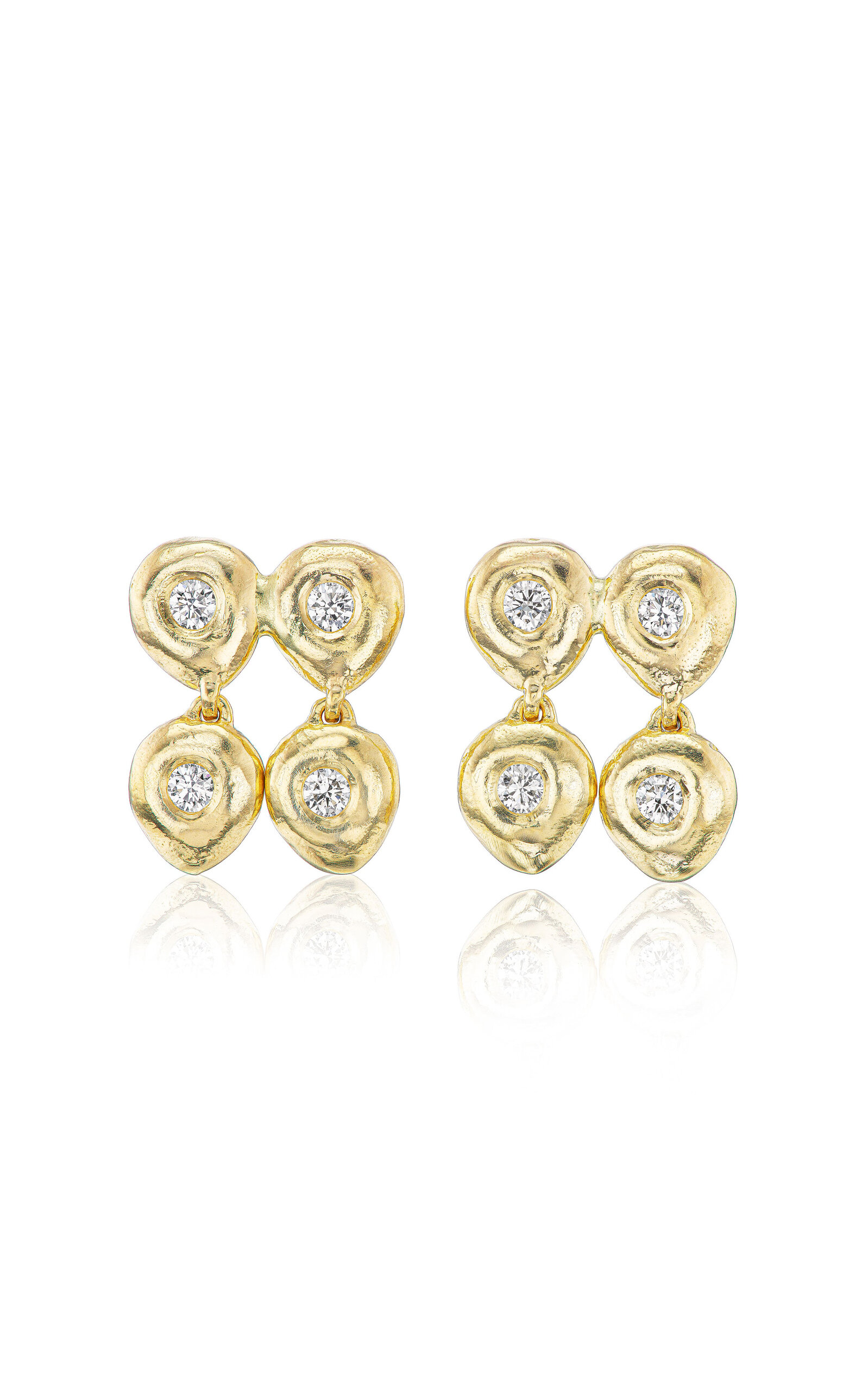 Reverie II 14K Yellow Gold Diamond Earrings
