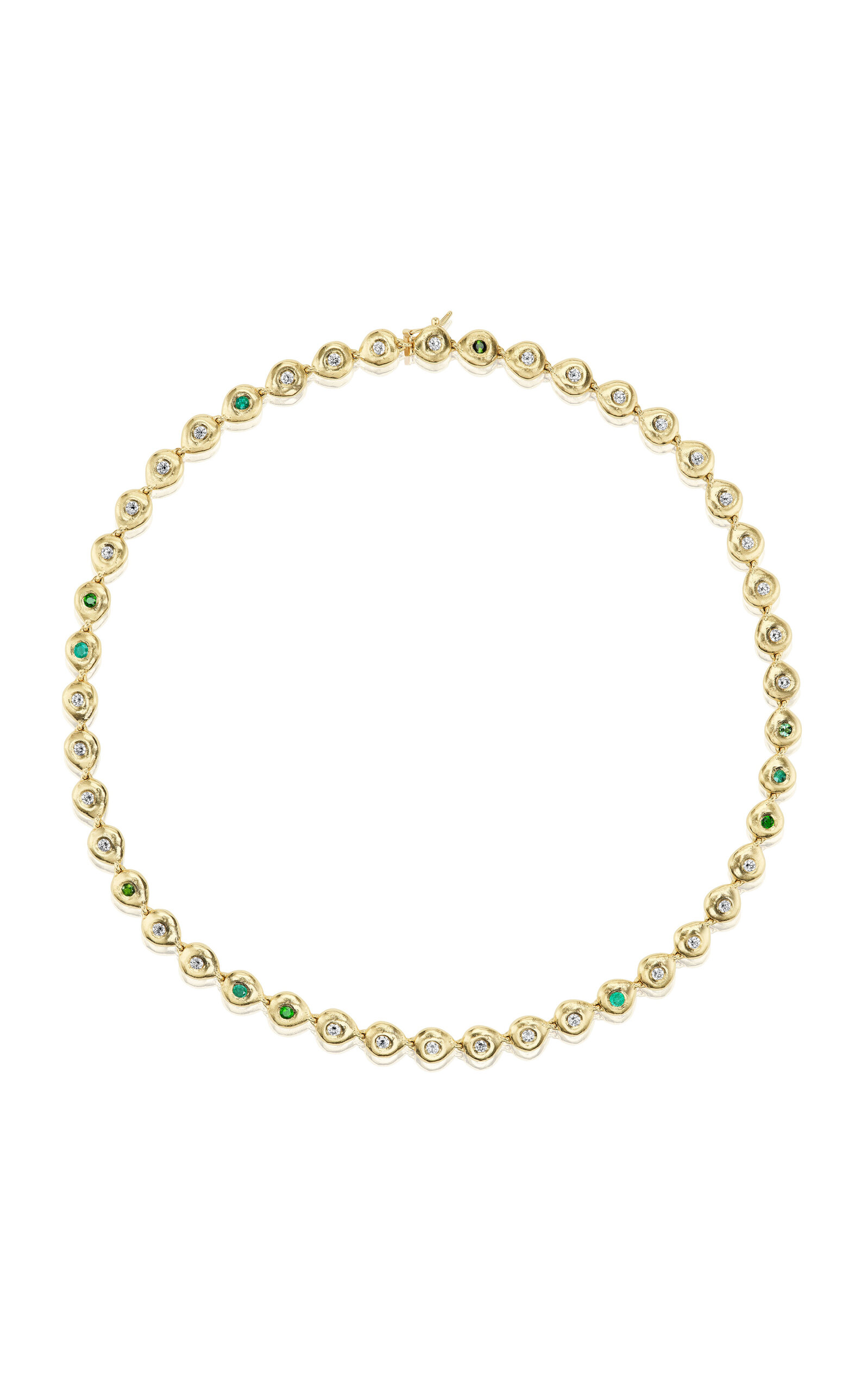 Reverie II 14K Yellow Gold Multi-Gem Tennis Necklace