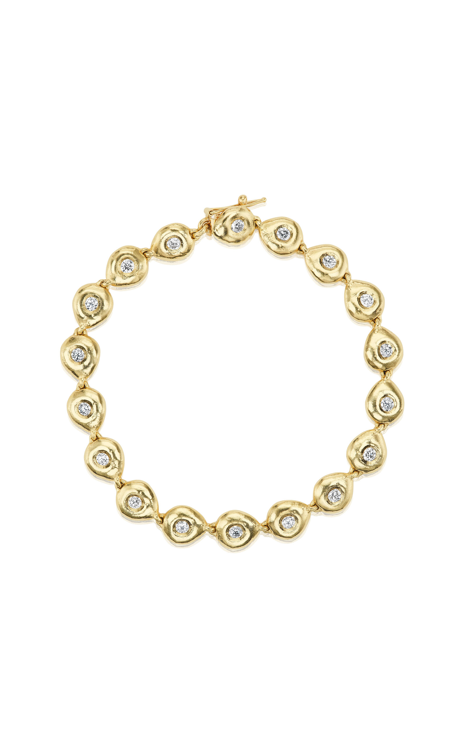 Reverie I 14K Yellow Gold Diamond Tennis Bracelet