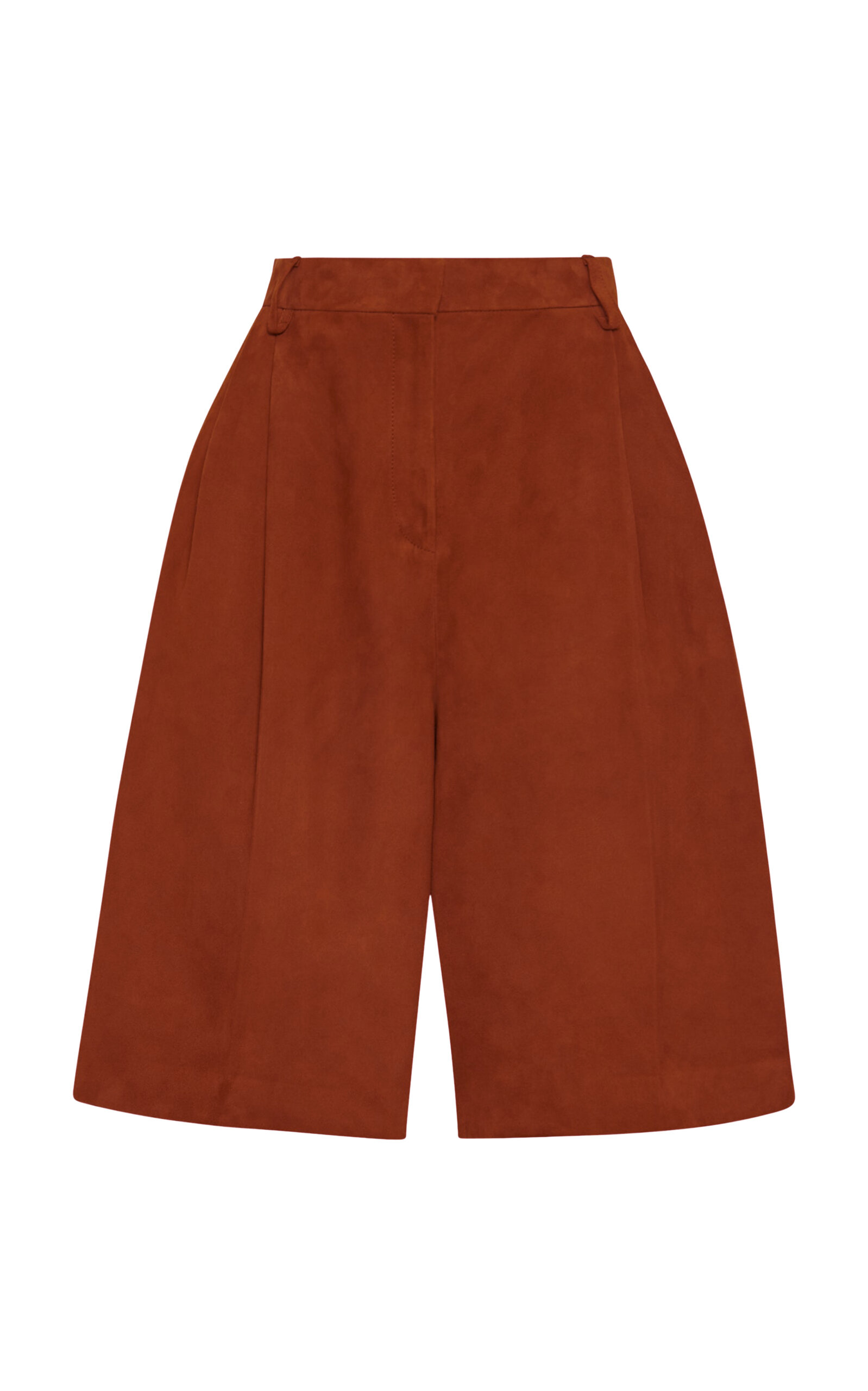 Rosetta Getty Suede Shorts In Brown