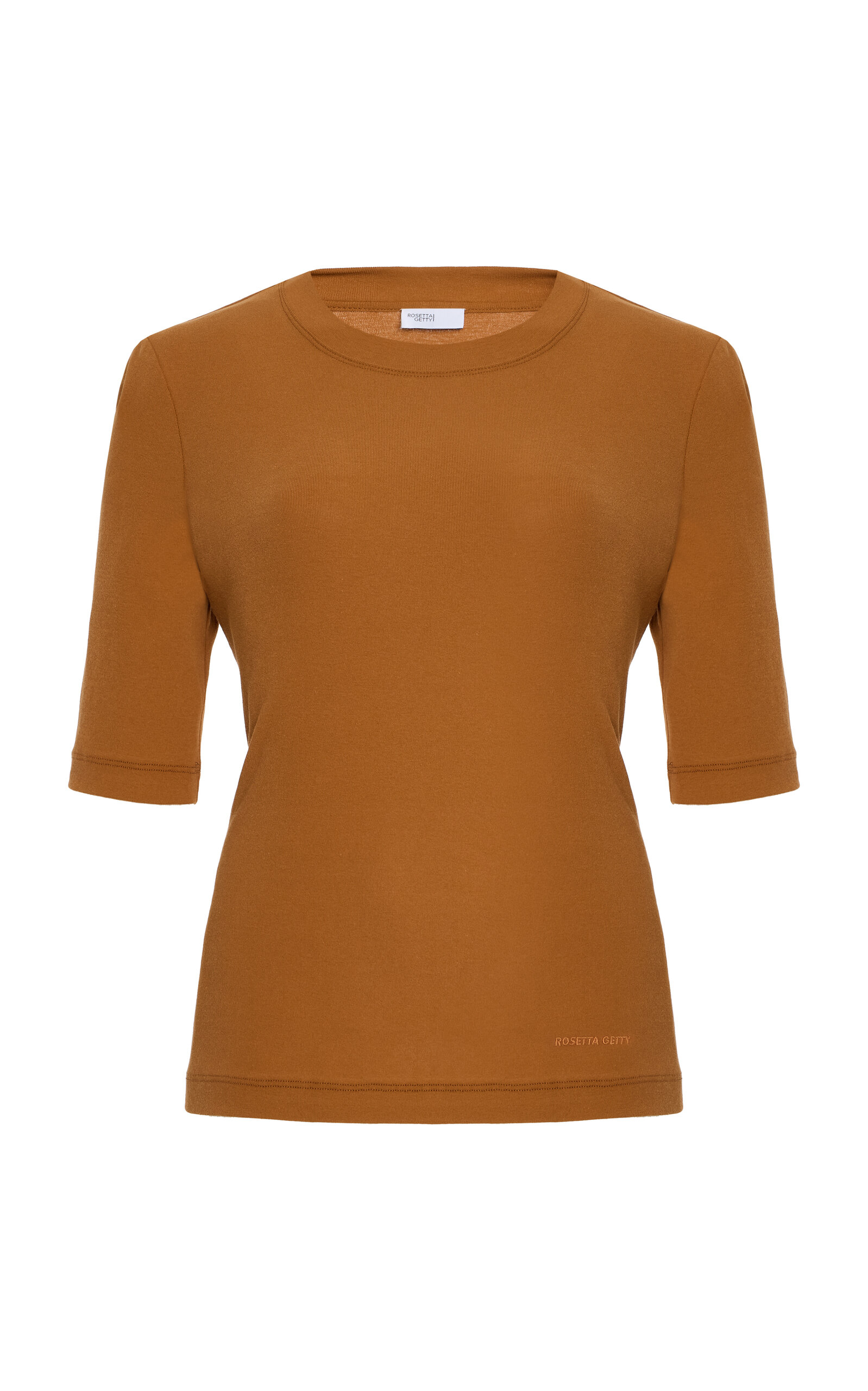Rosetta Getty Cotton T-Shirt - Bronze - Women's Clothing
