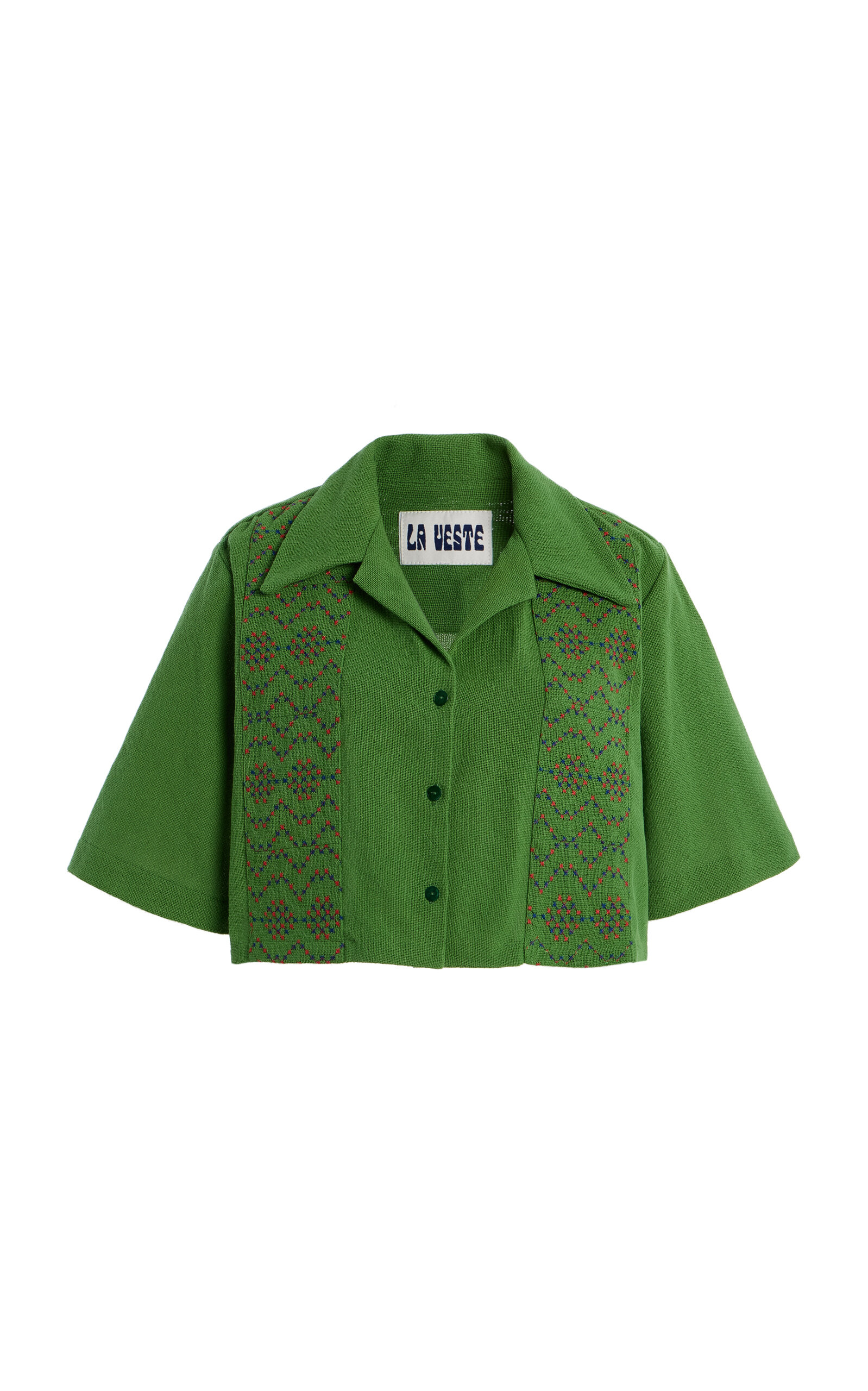 LA VESTE Juggle Patchwork Cotton Shirt