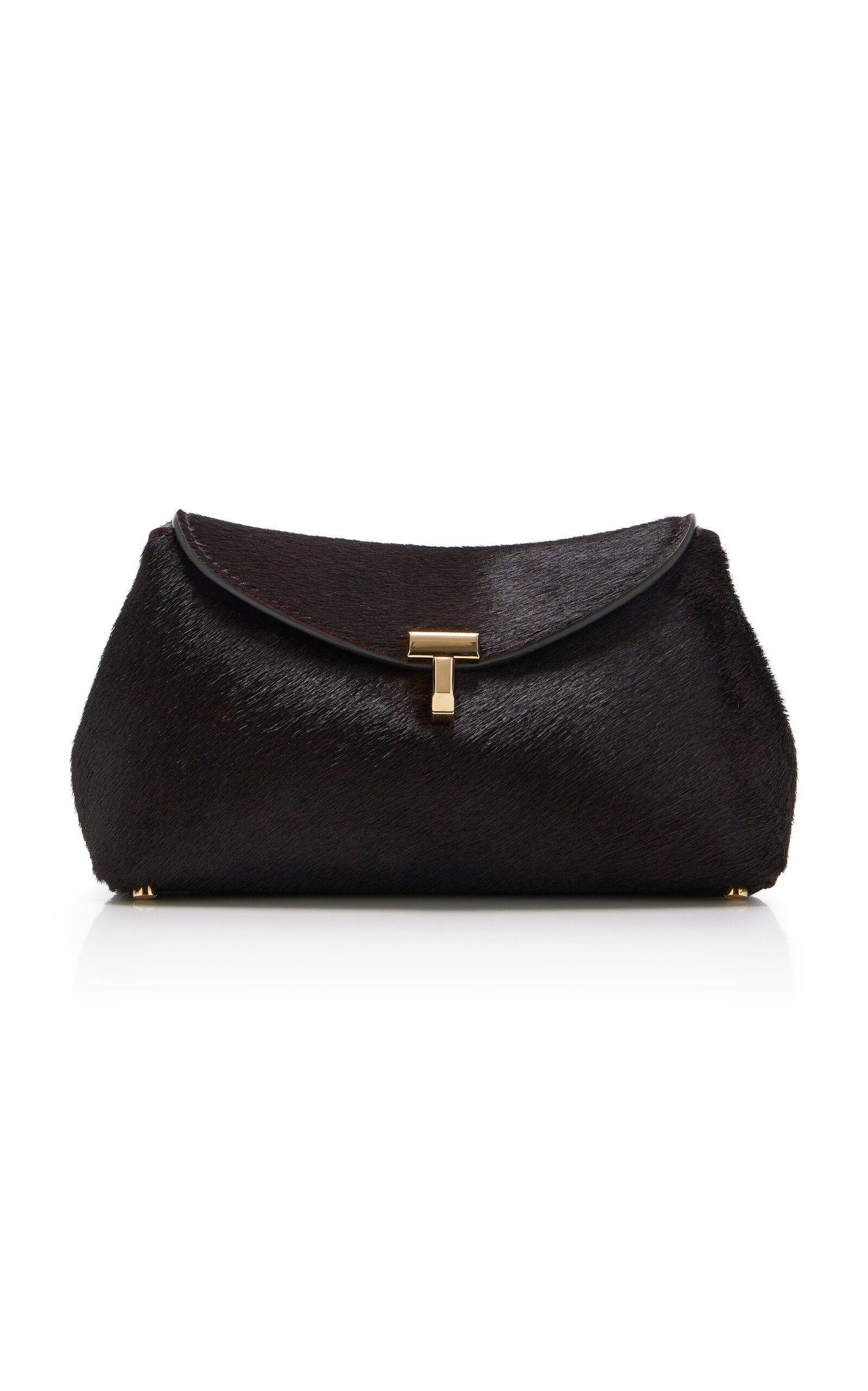 Toteme Mini T-lock Pony Hair Clutch
