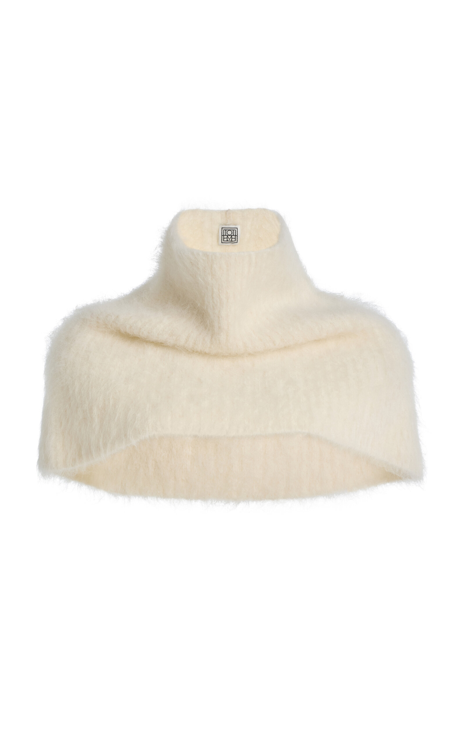 Totême Funnel Alpaca-blend Neck Warmer In White