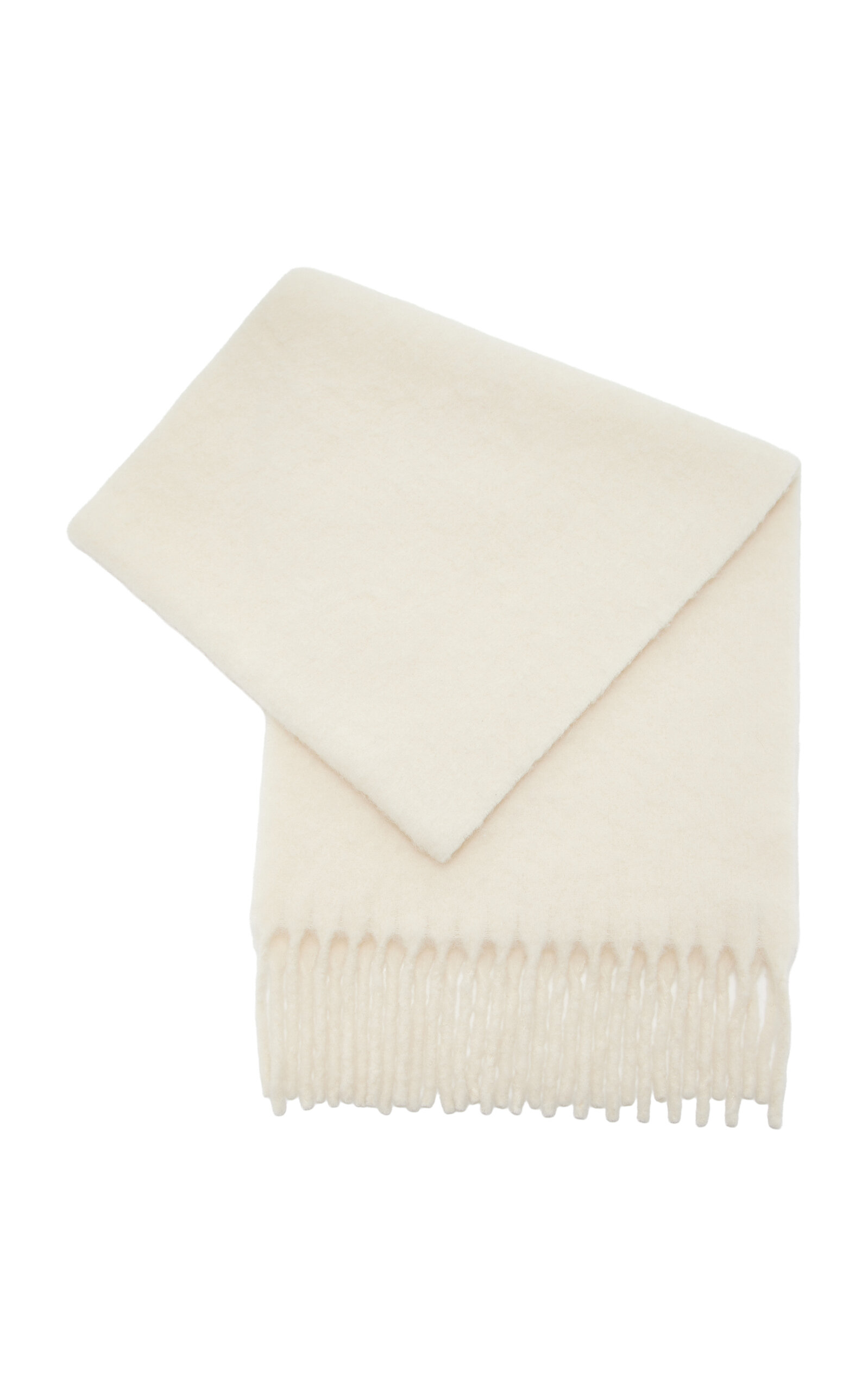 Totême Alpaca-wool Wide Scarf In White