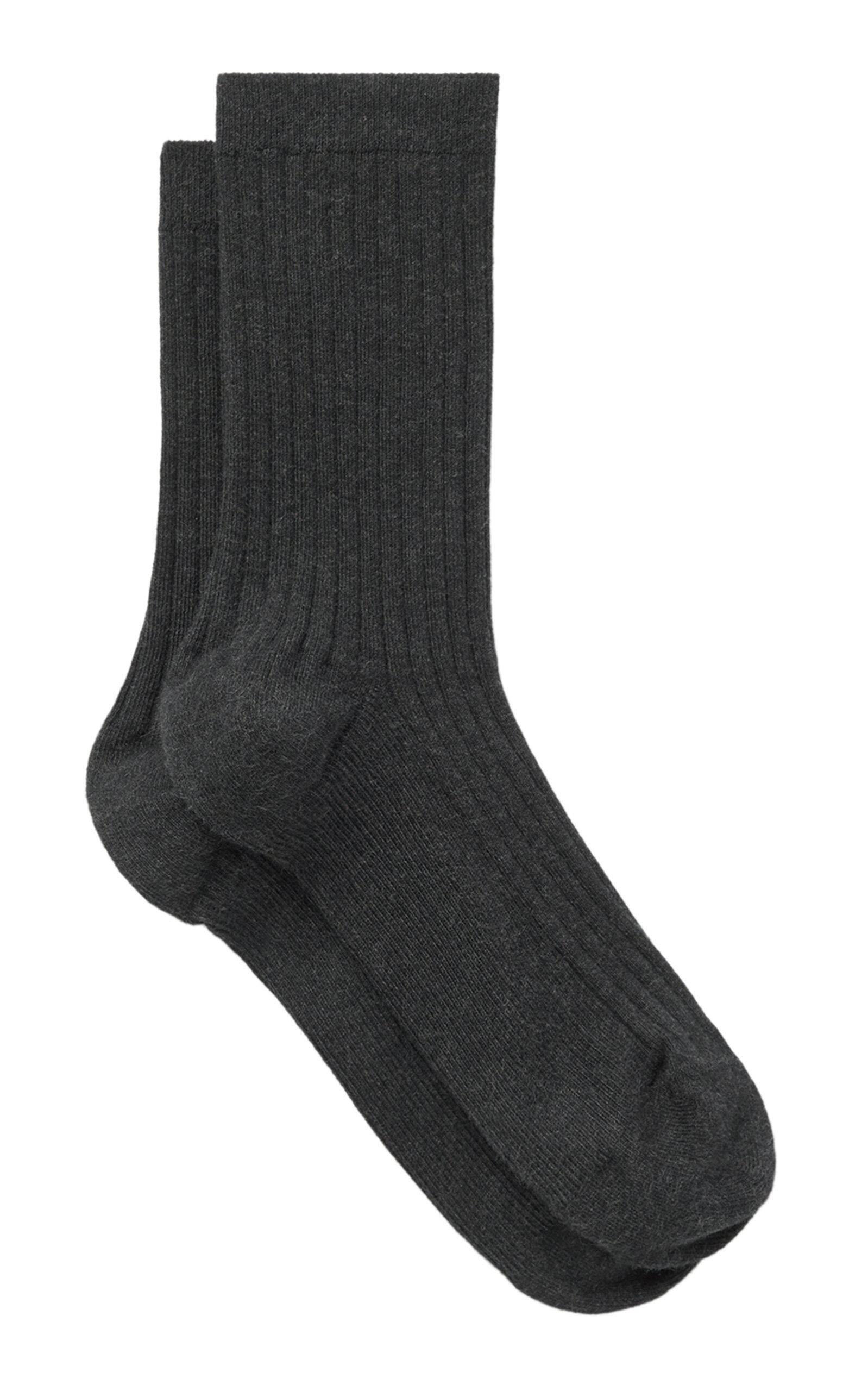 Totême Monogram Cotton-blend Socks In Black