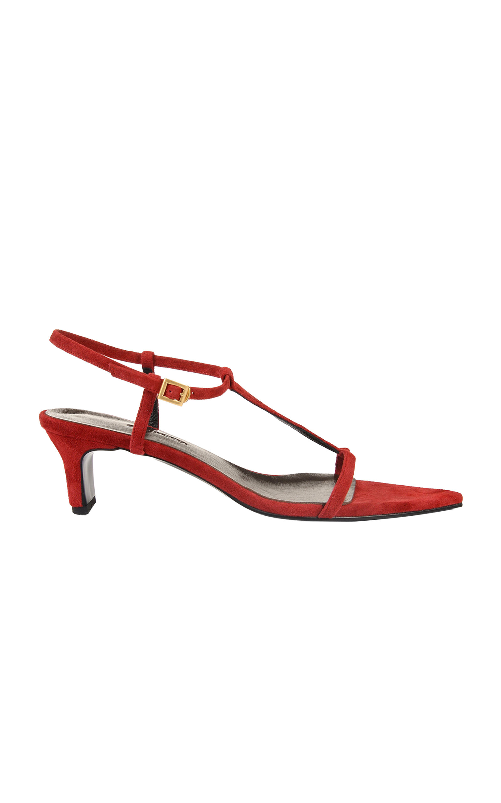 Shop Salondeju Mine Strap Suede Sandals