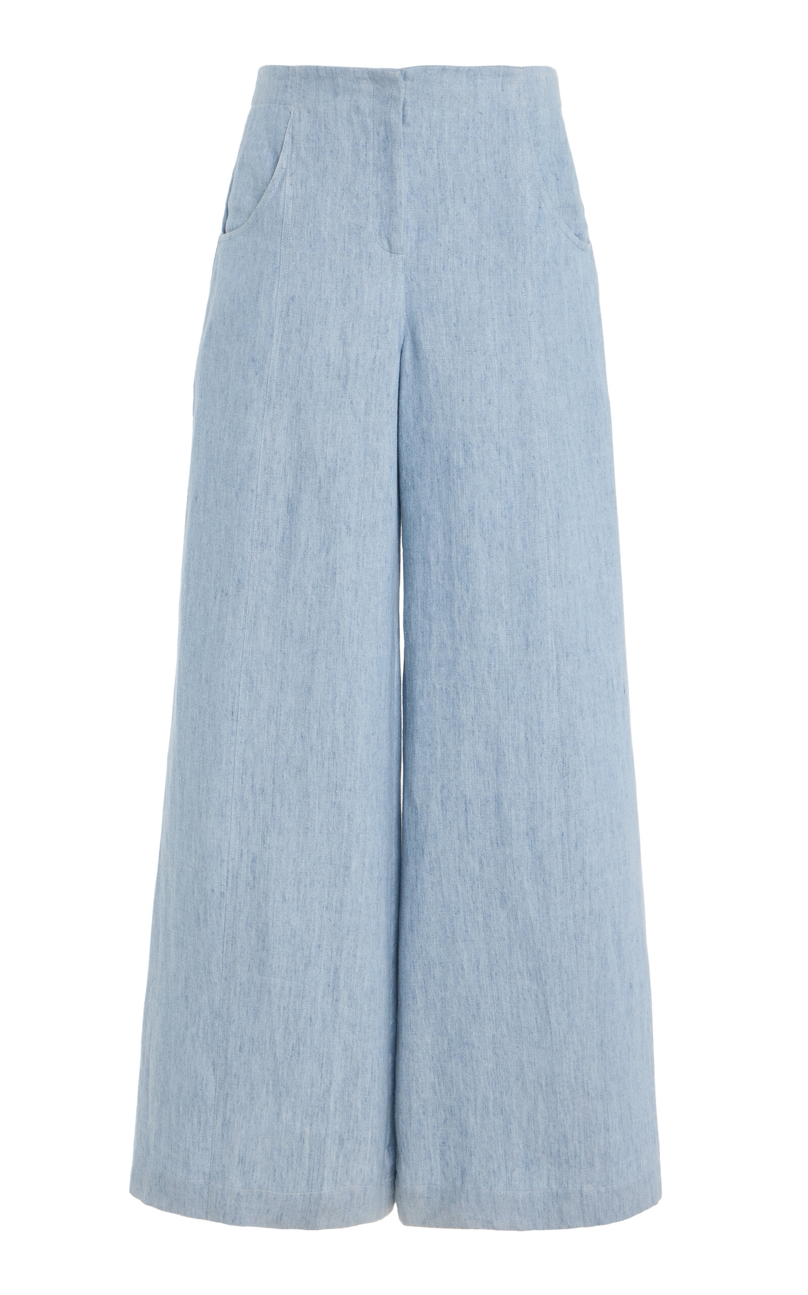 TWP Demie Wide-Leg Pants - Light Blue