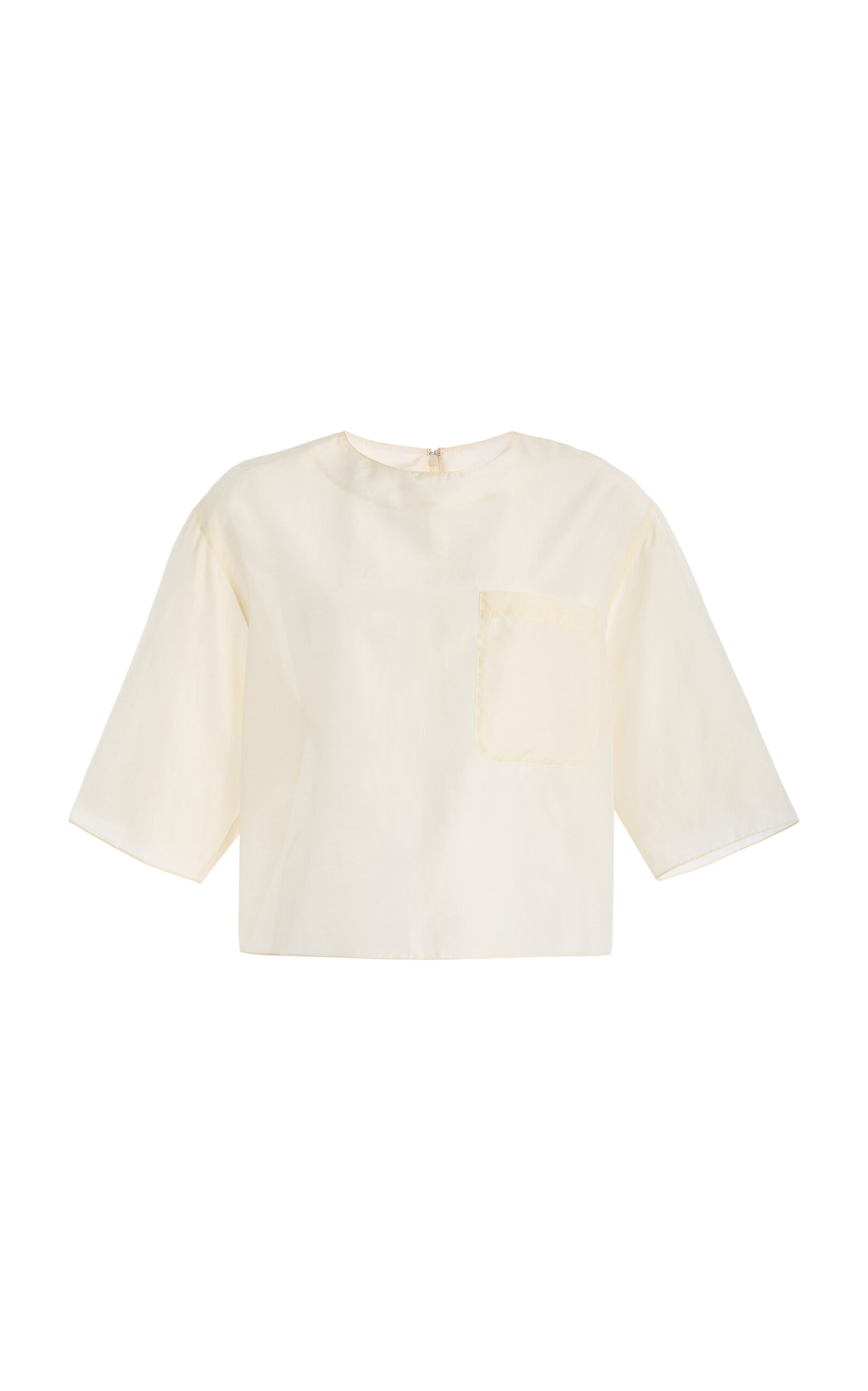 TWP New Ex Cotton-BlendT-Shirt - Ivory - M/L - Women's Clothing