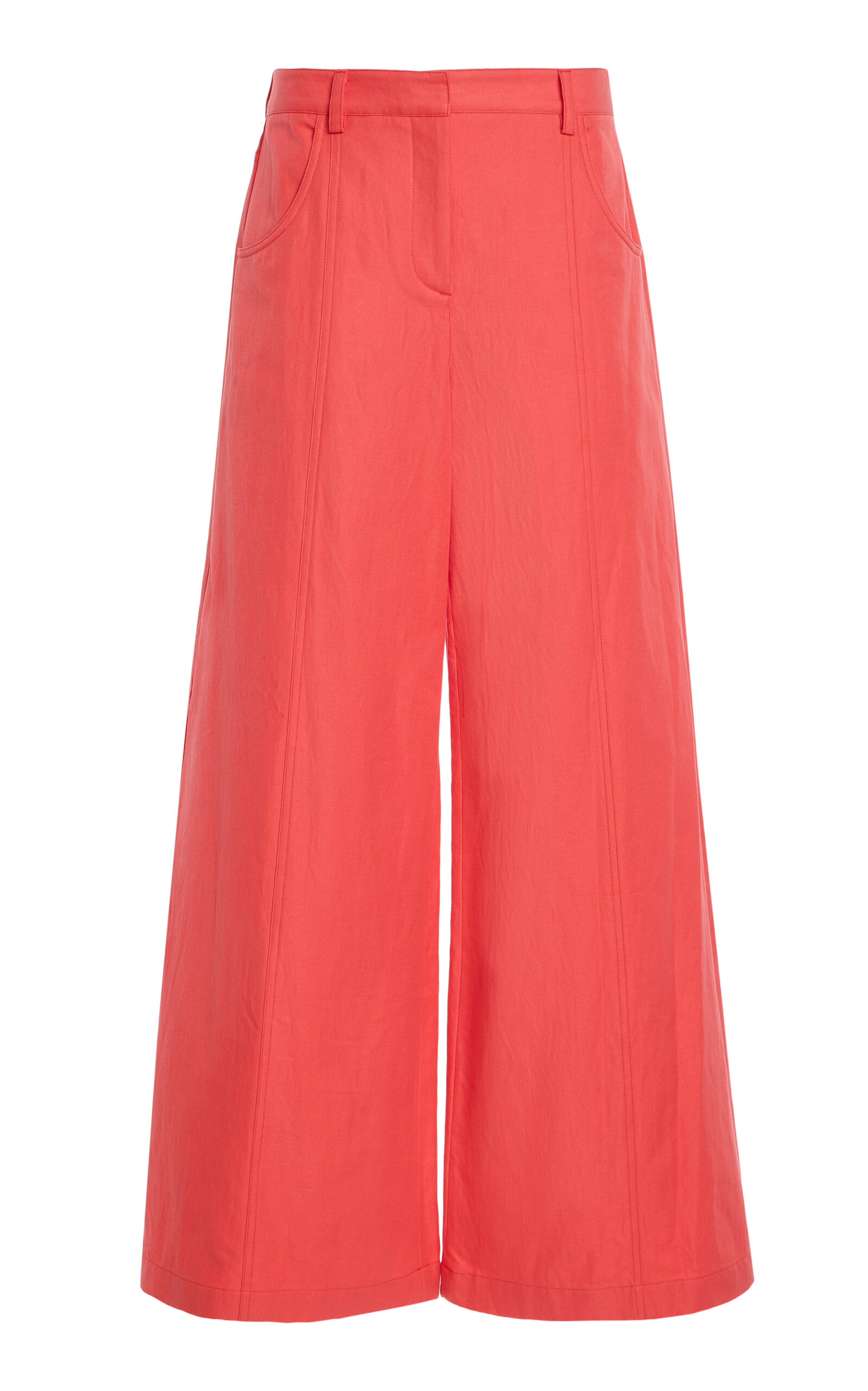 TWP Dee's High-Rise Wide-Leg Pants - Pink