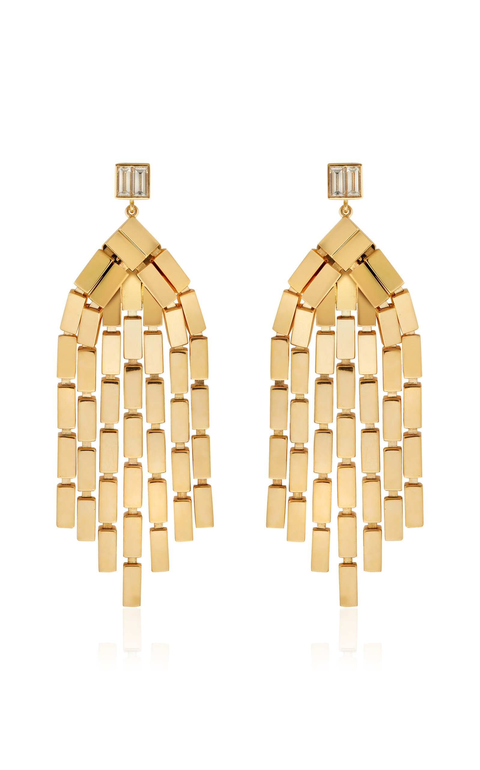 18K Yellow Gold Cascade Earrings