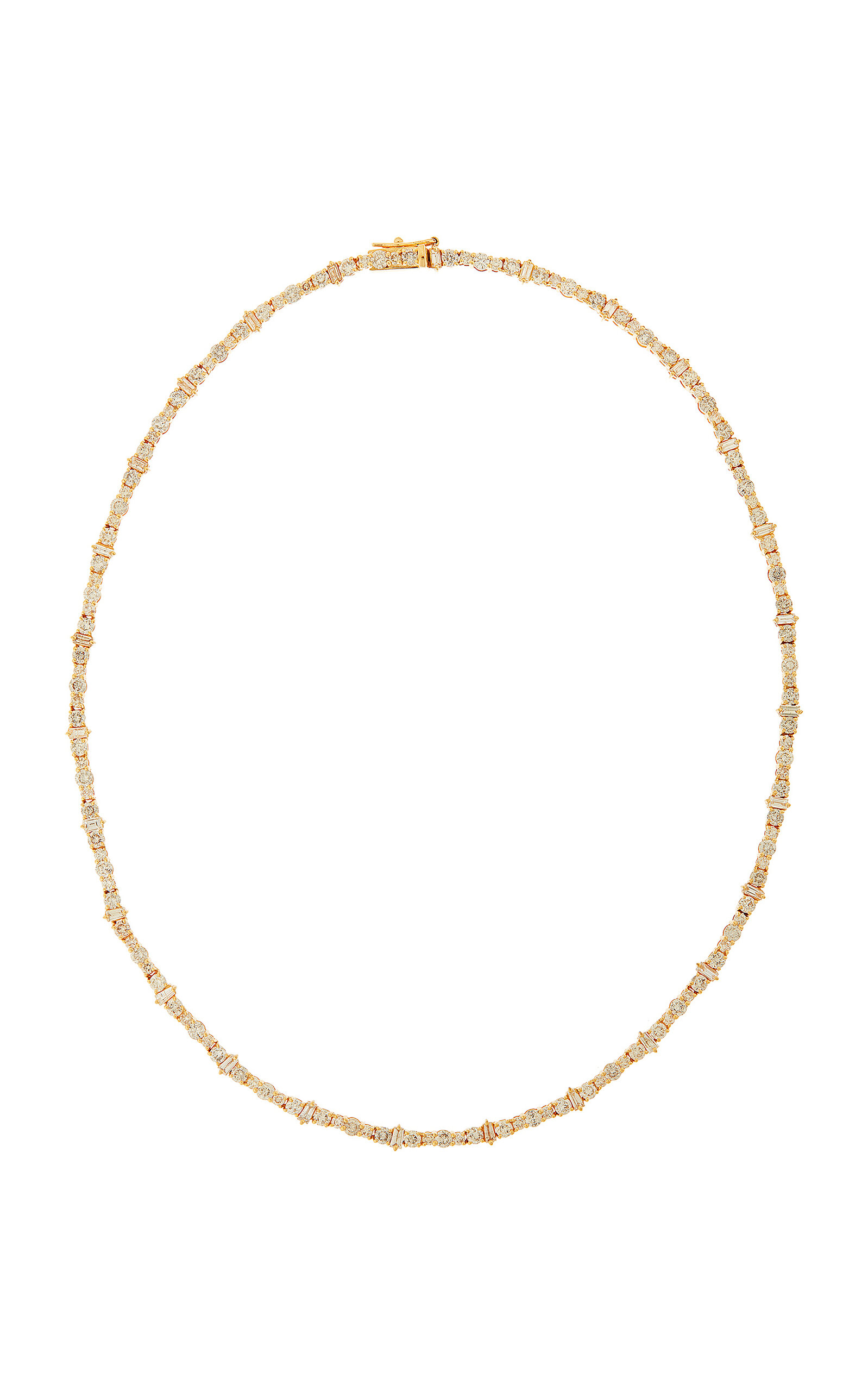 18K Yellow Gold and Diamonds Rivulet Necklace