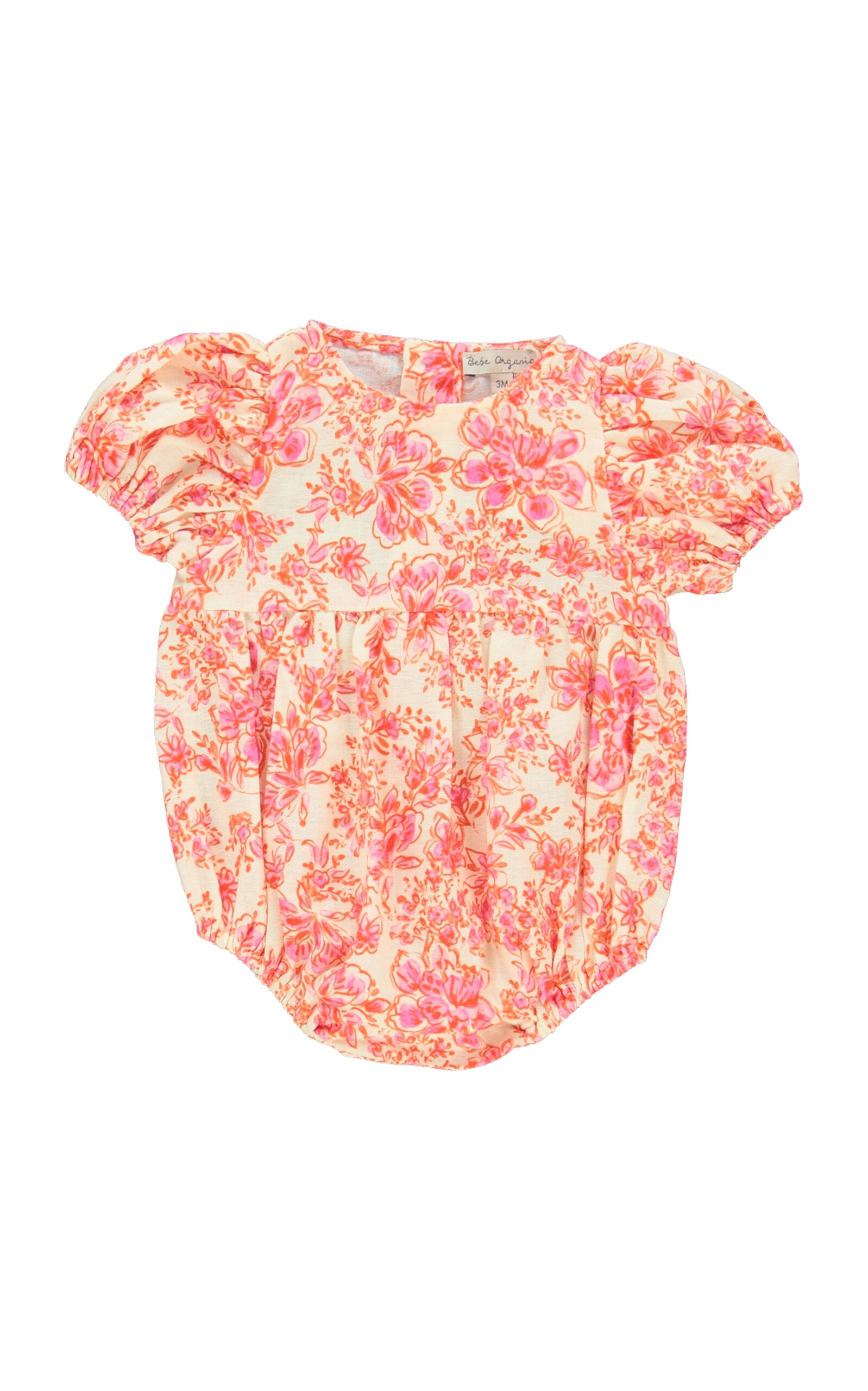 Bebe Organic Fleurine Infants'Cotton-Linen Romper