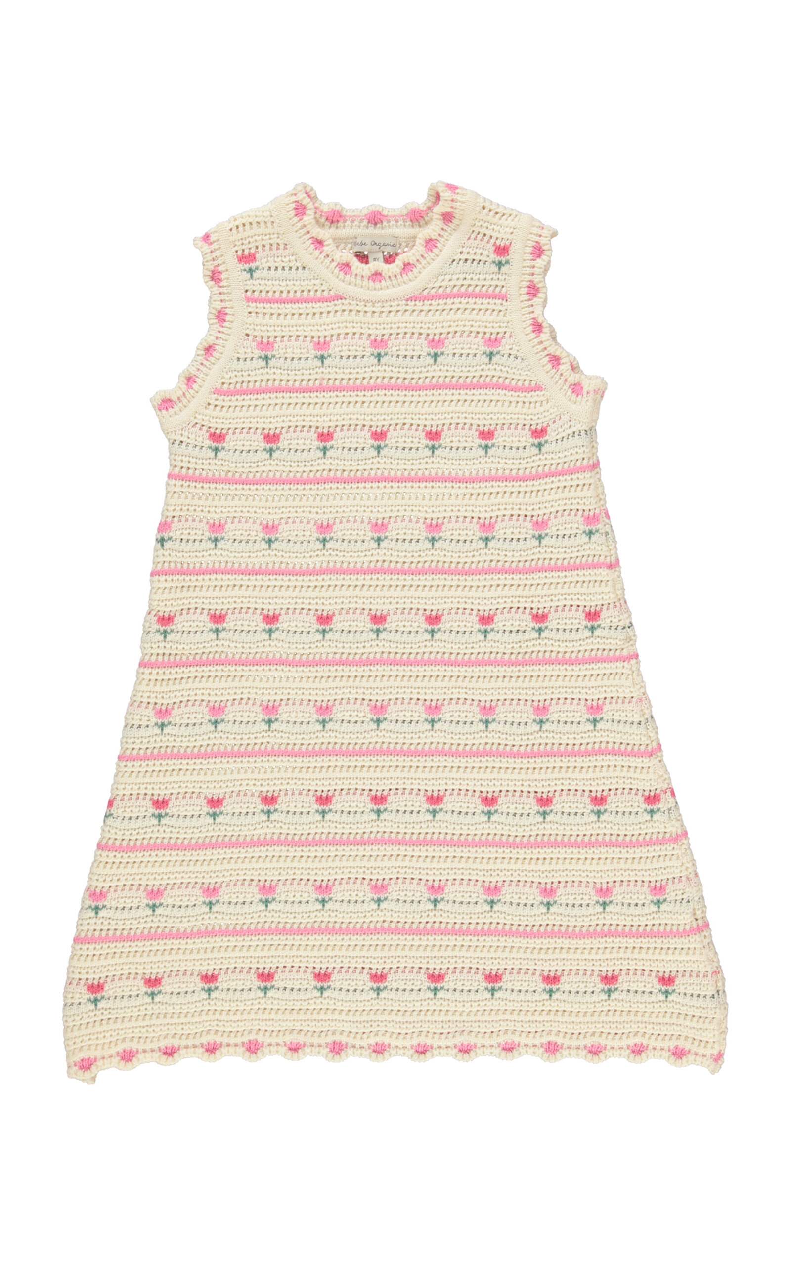 Bebe Organic Paloma Crocheted Organic Cotton Dress
