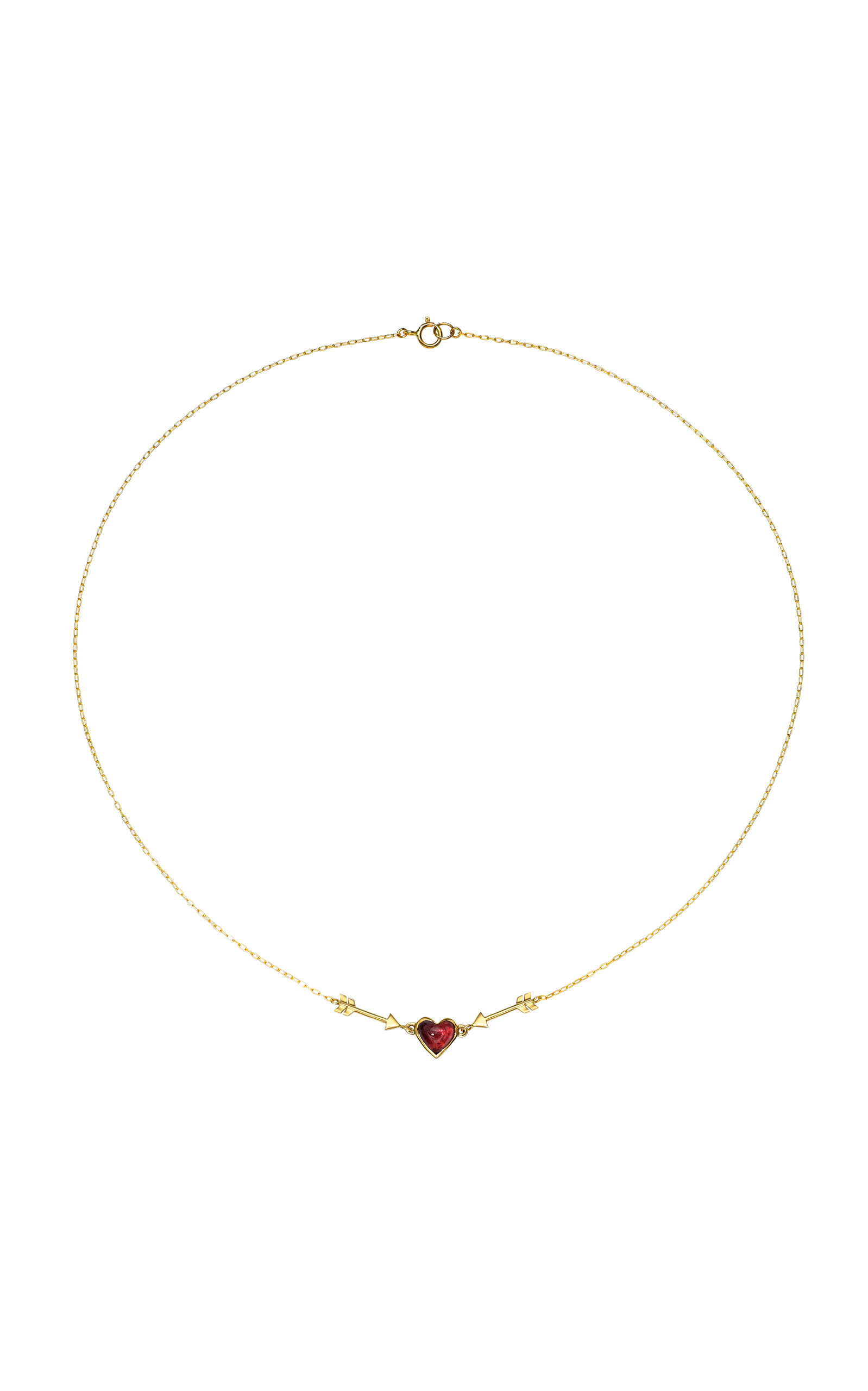 To the Heart 14K Yellow Gold Tourmaline Necklace