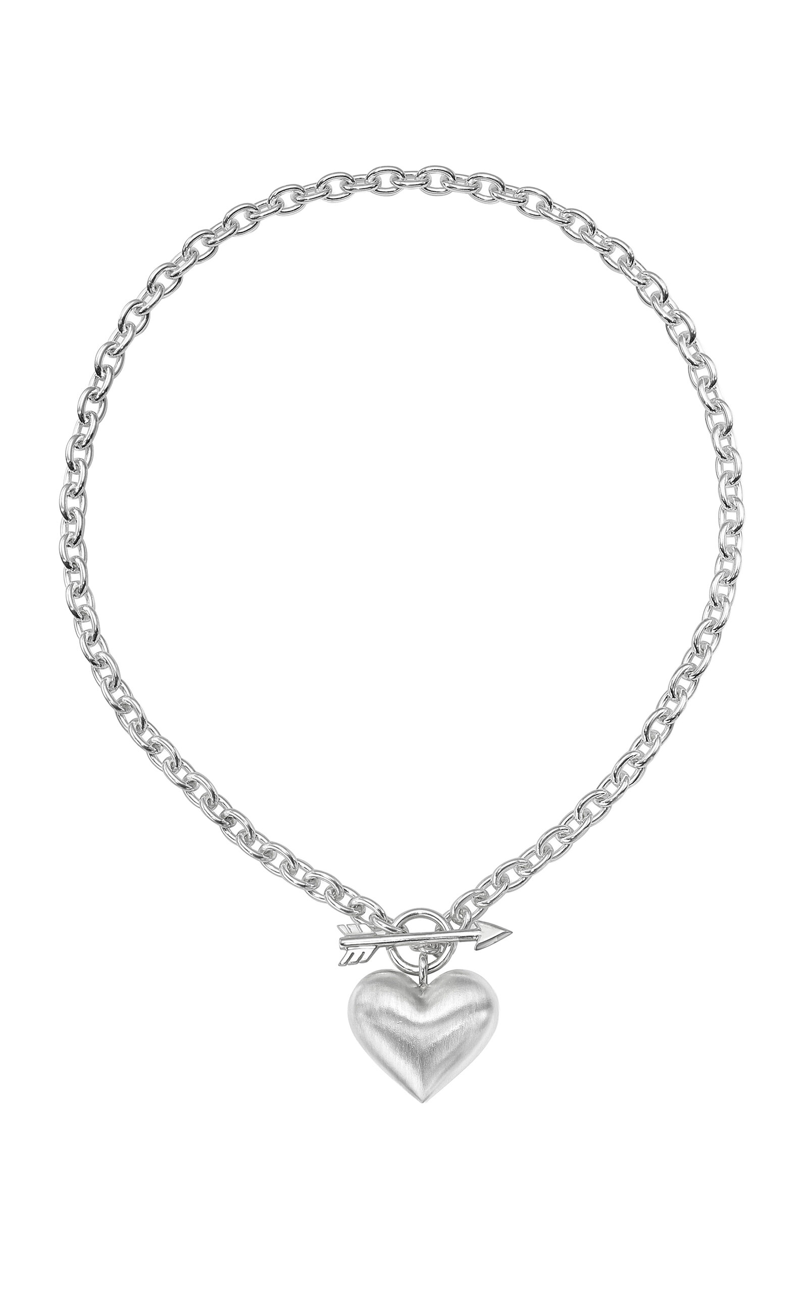Cupid's Heart Sterling Silver Necklace