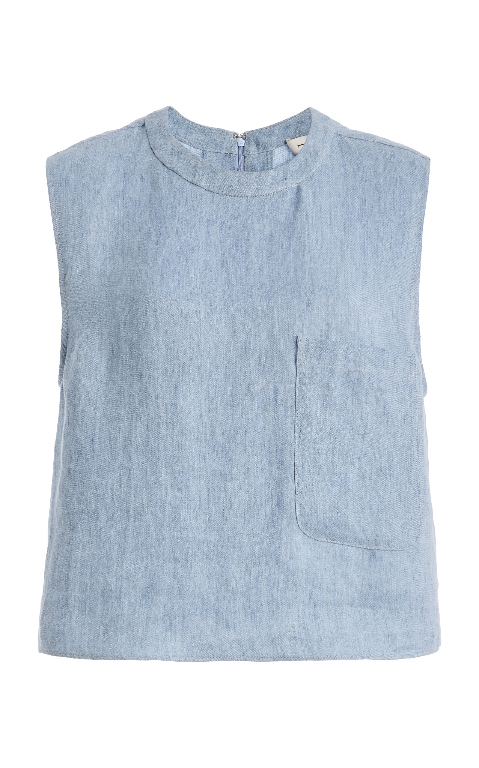 TWP Cropped Tank - Light Blue - Women's Clothing