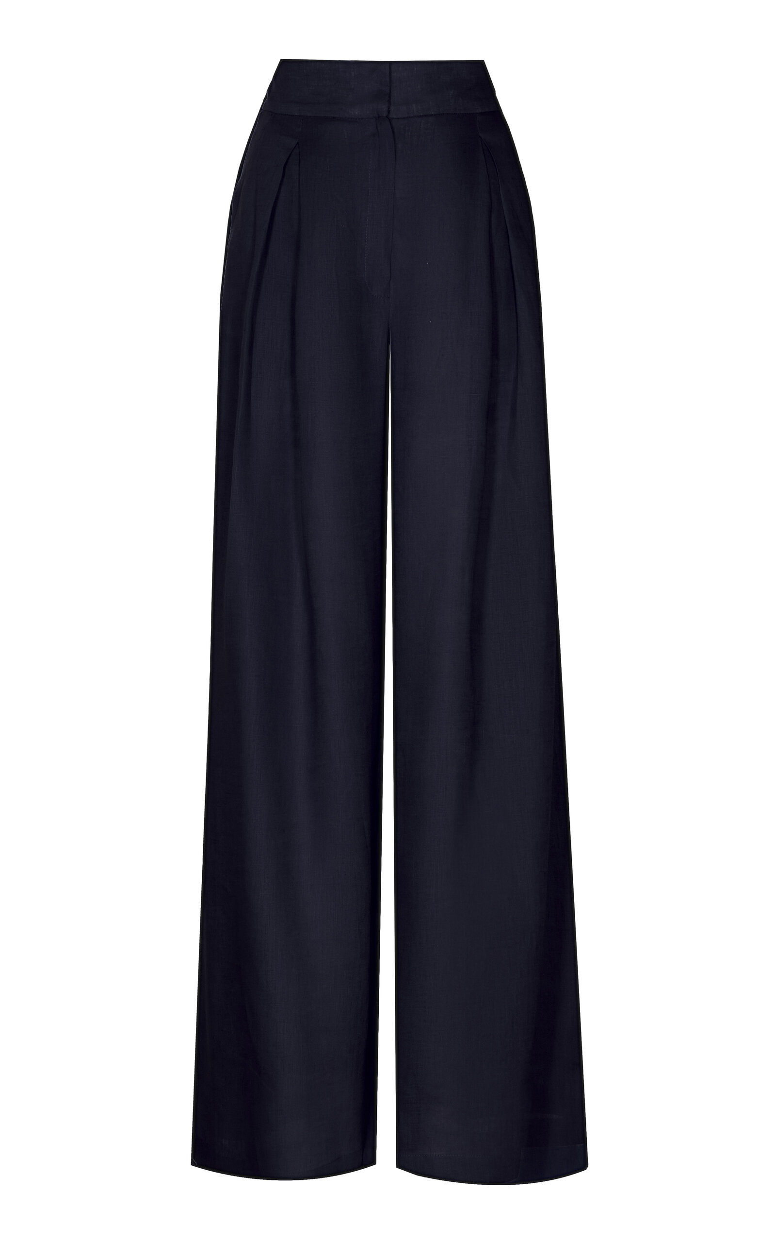 Andres Otalora Desperte Linen Wide-Leg Pants
