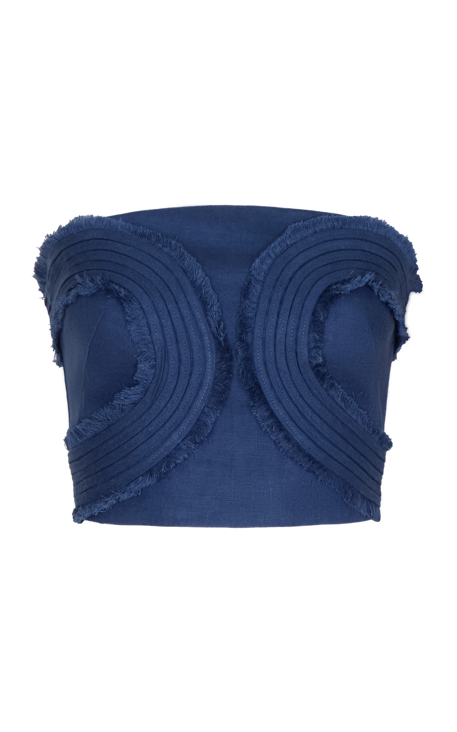 Andres Otalora Tan Calida Embroidered Linen Top