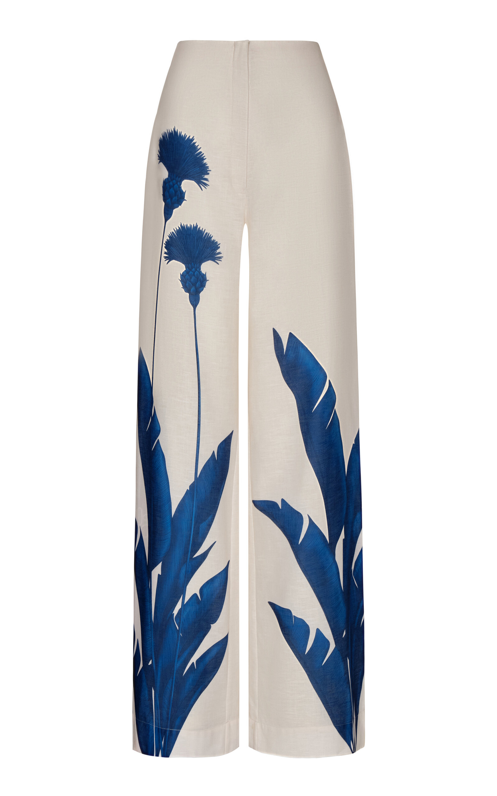 Andres Otalora Ritmica Linen Wide-Leg Pants
