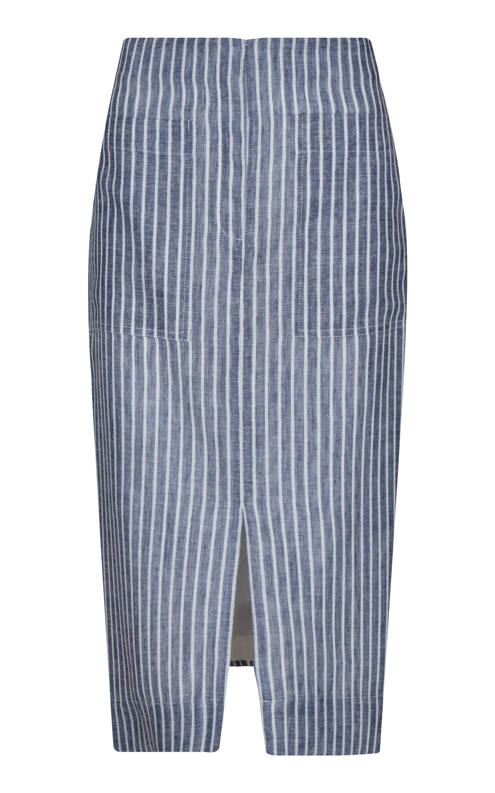Andres Otalora Punta Clara Striped Midi Skirt